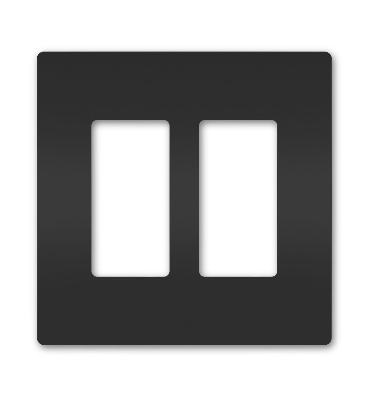 RWP262BK - radiant® 2-Gang Screwless Wall Plate, Black