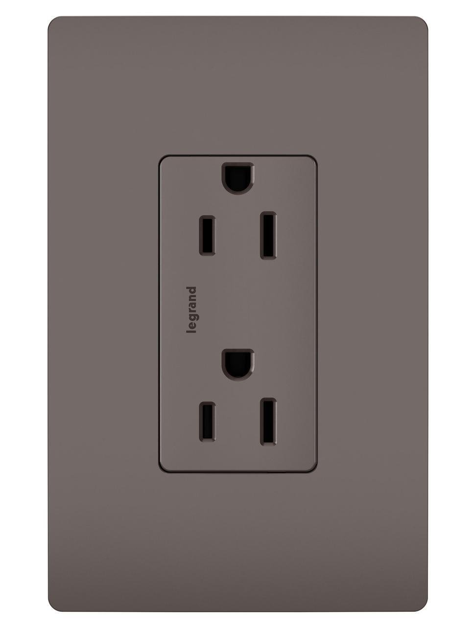 Picture of 885-TR - radiant® Tamper-Resistant Outlet, Brown