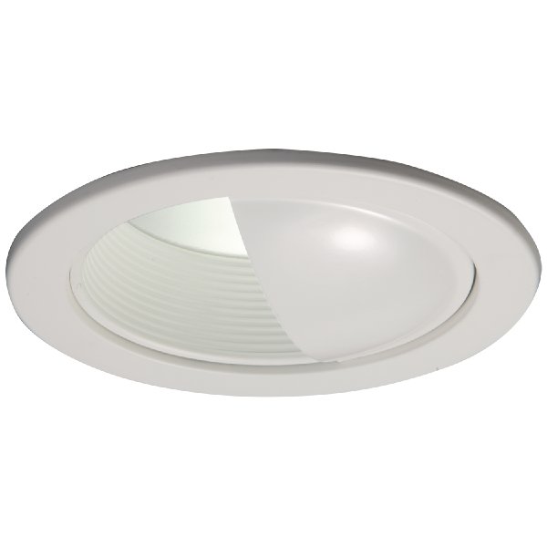 5030W - 5" Trim Wall Wash White Trim and Scoop, White Baffle