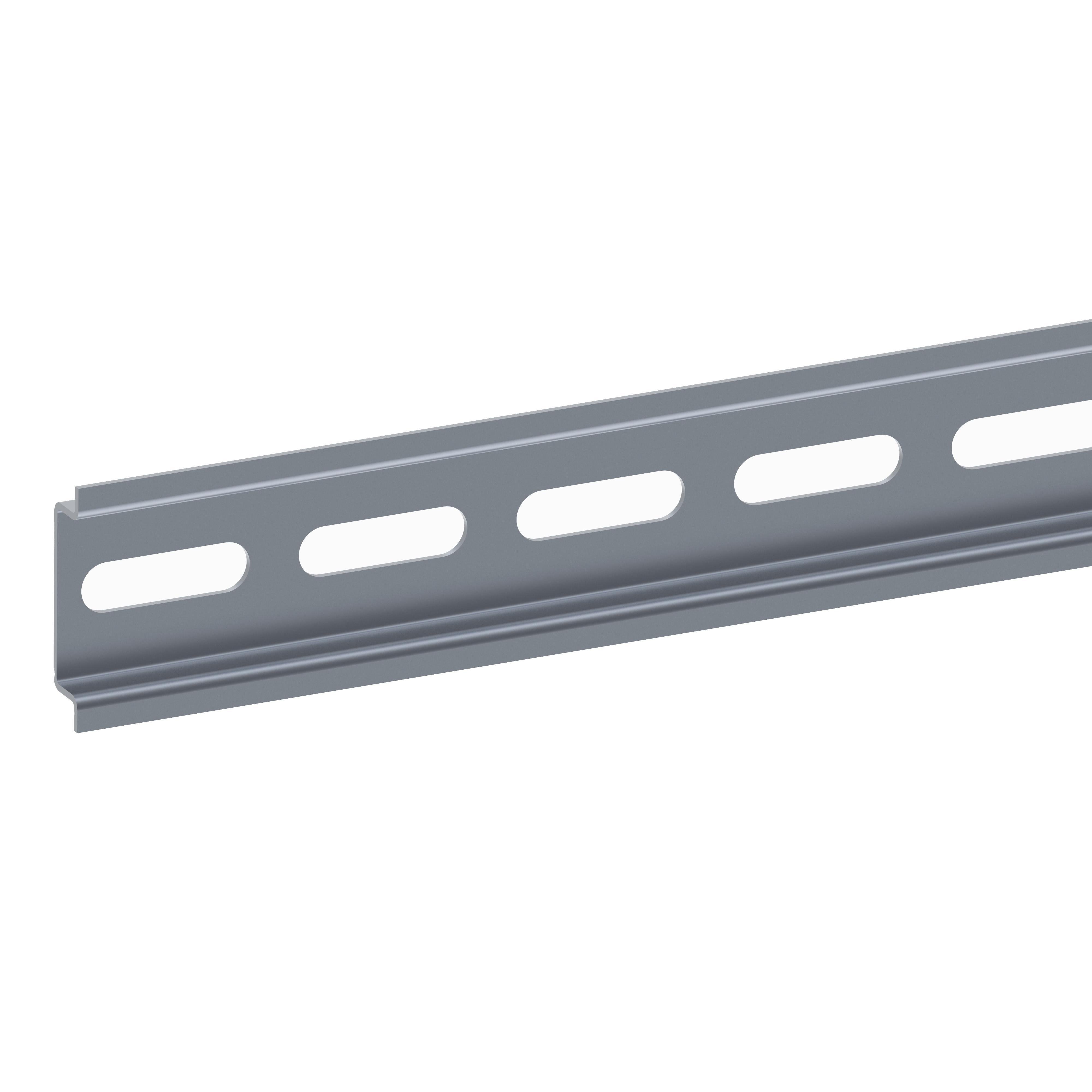 NSYSDR200BD - One symmetric mounting rail perforated 35x7.2 mm L2000 mm type B, Order by Multiples of 10 units