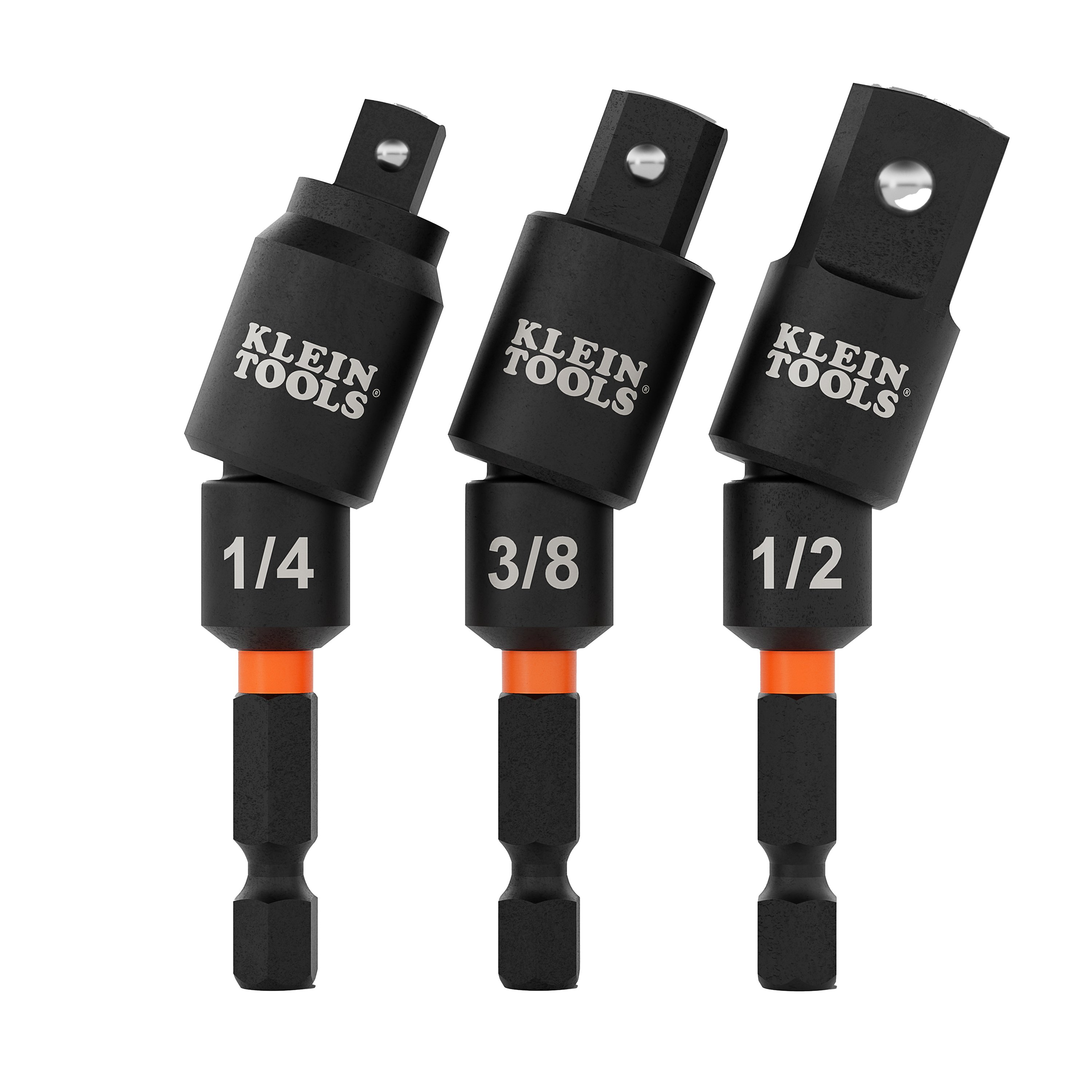 KLE 65813SW, 3-Piece Swivel Impact Driver Socket Adapter Set