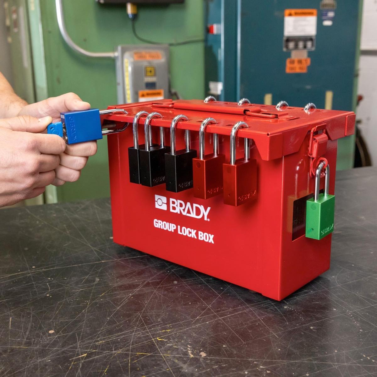 Picture of SDAL-GRN-38ST-KD - Aluminum Safety Lockout Padlock - Keyed Different, Green, Steel Shackle