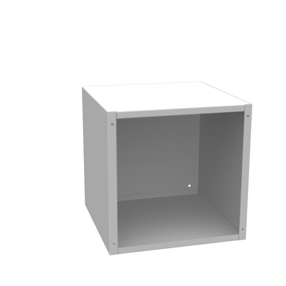 121212-SC1-NK - 12x12x12 Screw Cover Type 1 UL Listed Steel No Knockouts ANSI 61 Gray Cover With Teardrop Slots Mounting Holes In Back