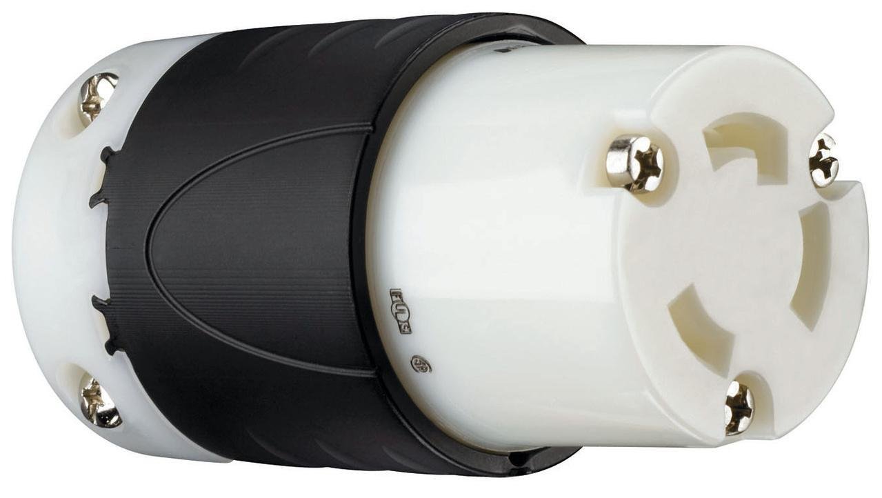 L630-C - 30A NEMA L630 Connector - Black Back, White Front Body