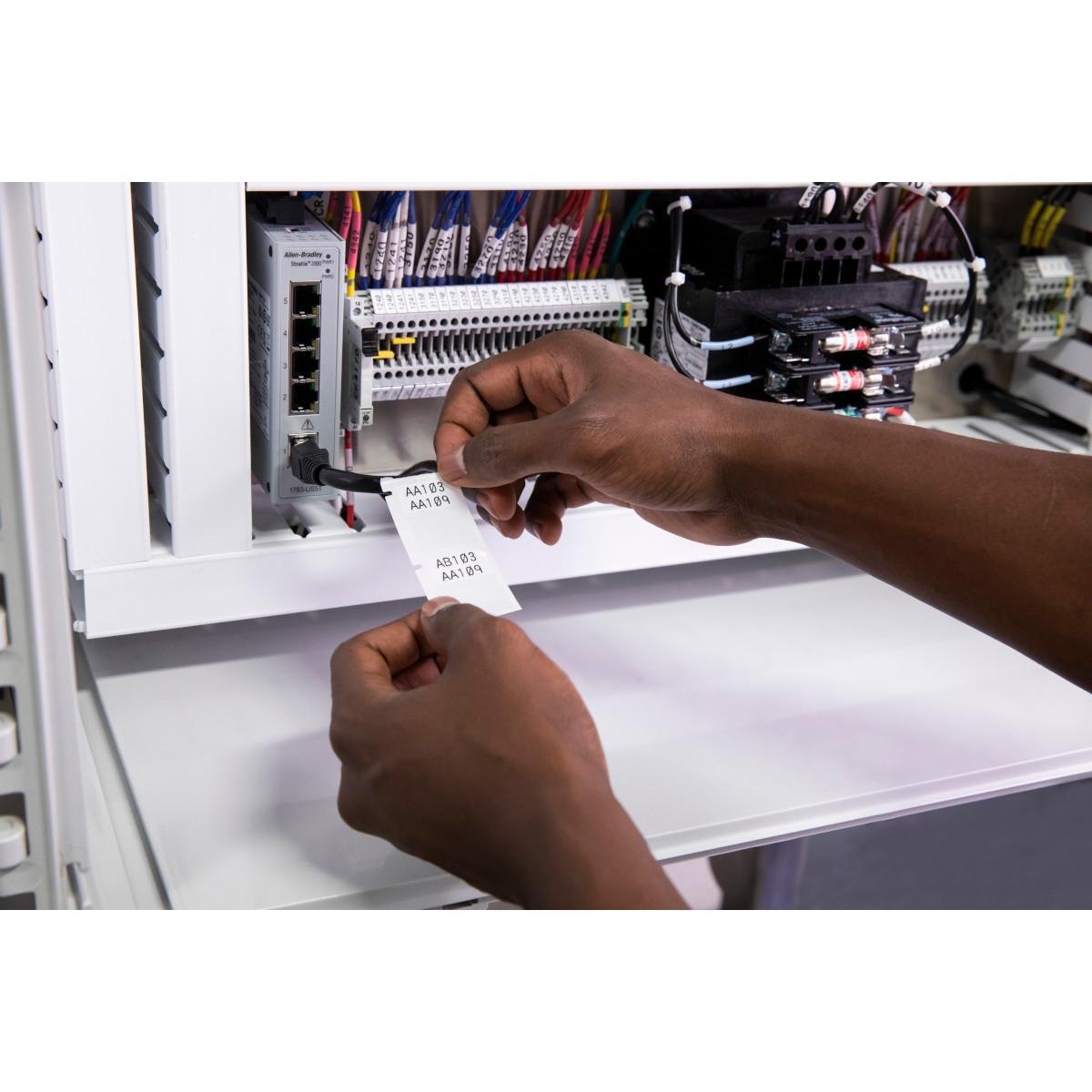 Picture of M-11-427 - BMP51 BMP53 BMP41 Self-Laminating Vinyl Wire and Cable Labels, 0.75" H x 0.5" W