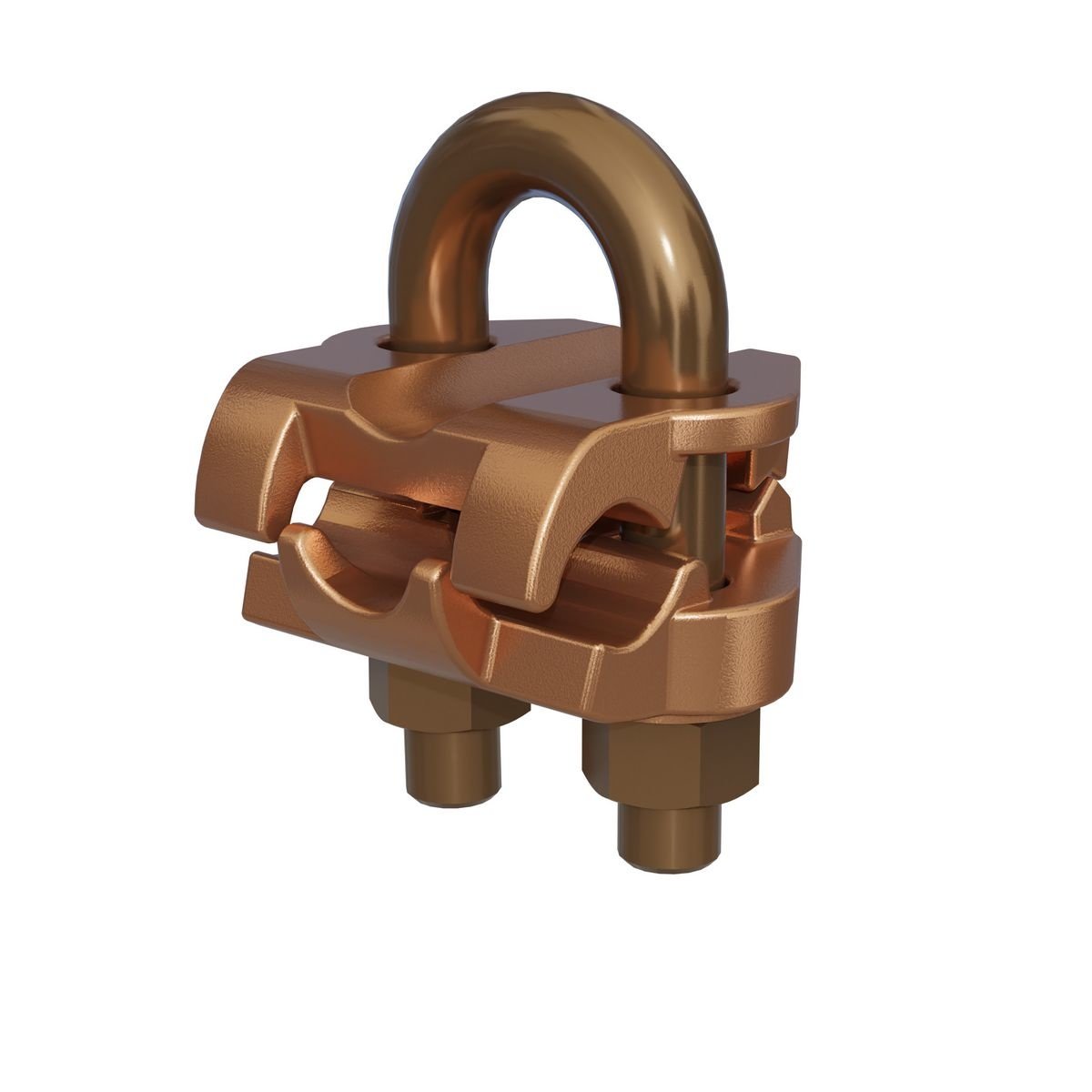 GAR6429 - Mechanical Grounding Connector, Cable to Rod or Pipe, 2/0 AWG (Sol) -250 kcmil, 3/8" Pipe, 5/8"-3/4" Rod, #5-#6 Rebar, Bright Dipped