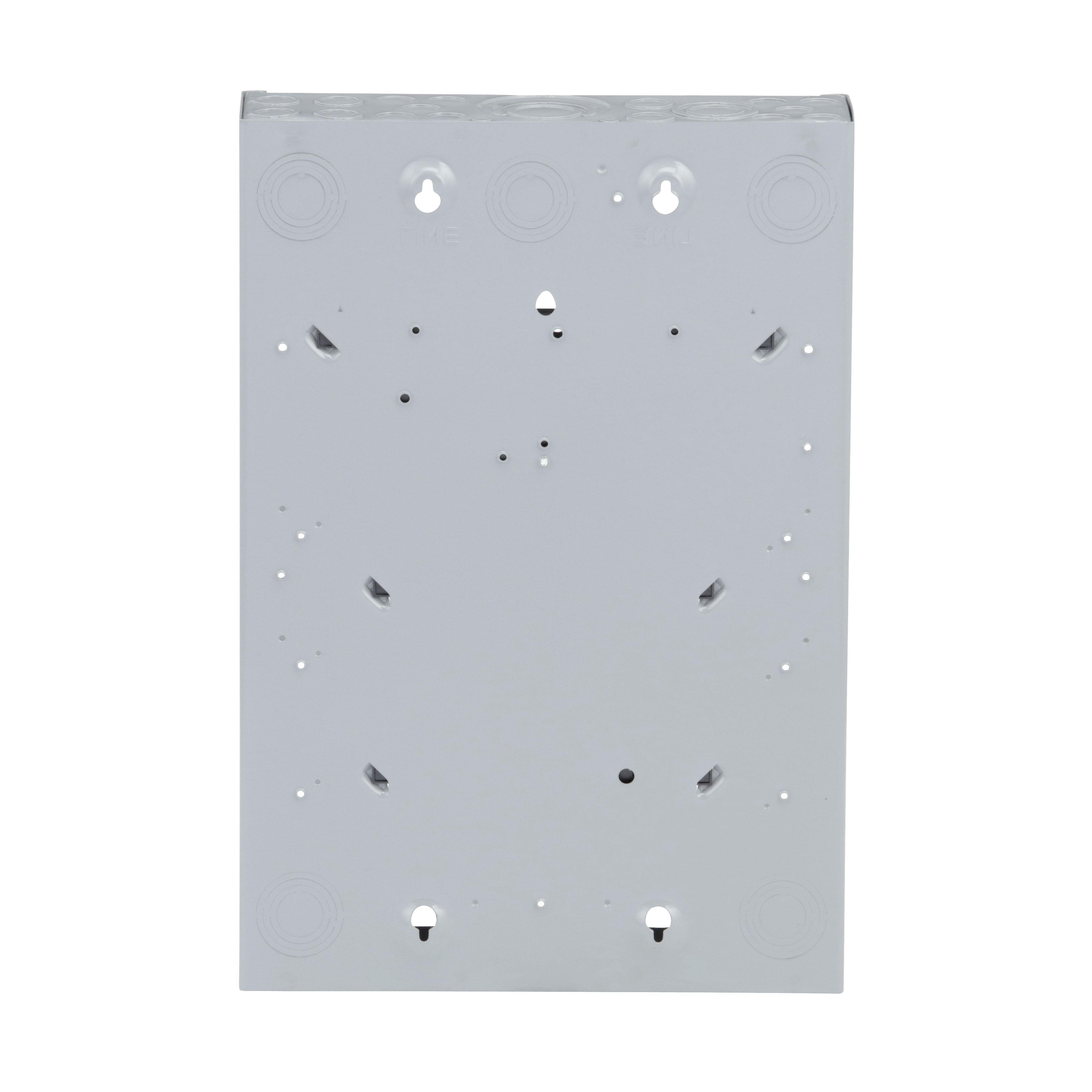 Picture of QO124L125PG - Load center, QO, 1 phase, 24 spaces, 34 circuits, 125A convertible main lugs, PoN, NEMA1, gnd bar