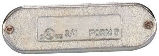 01M - MALLEABLE IRON CONDUIT BODY COVERS, 1/2”