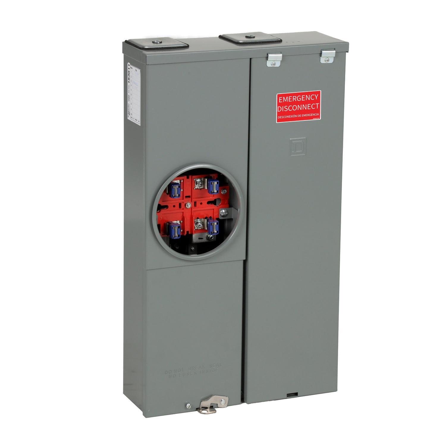 Picture of SC1624M125S - All in one, Homeline, CSED, ringed socket, 125A, surface mount, 16 spaces, 24 circuits, 10kA SCCR, no bypass