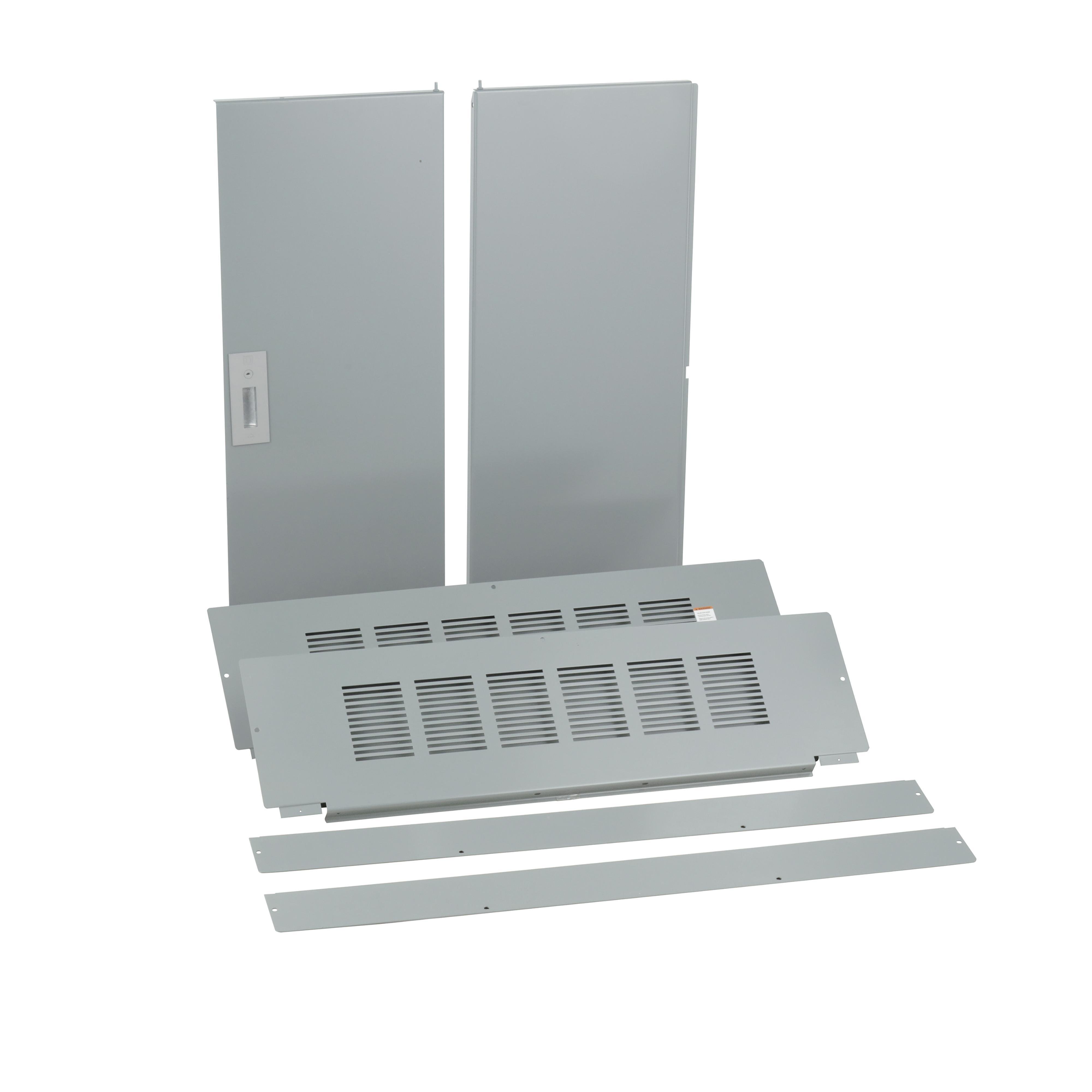 Picture of HCW68TSD - Trim front, I-Line Panelboard, HCP, surface mount, 4 pcs, w/door, 42in W x 68in H