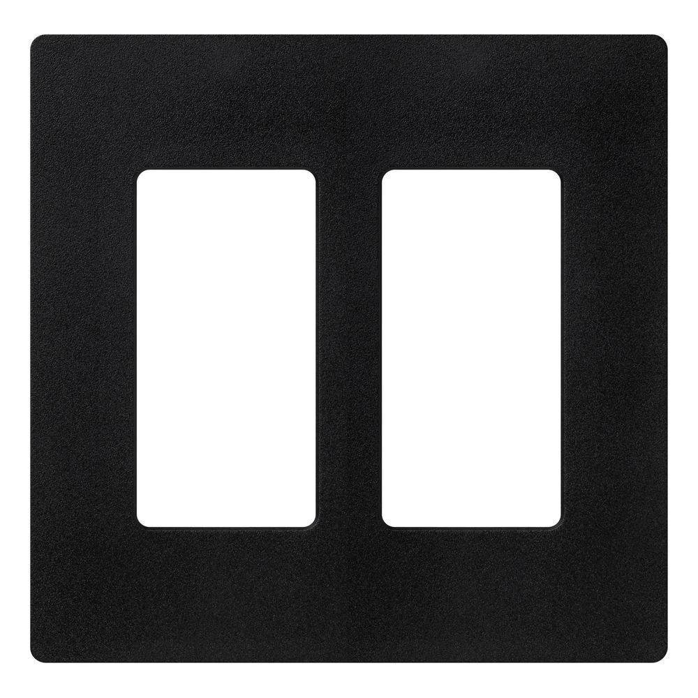 SC-2-MN - SATIN COLOR 2-GANG WALLPLATE MIDNIGHT