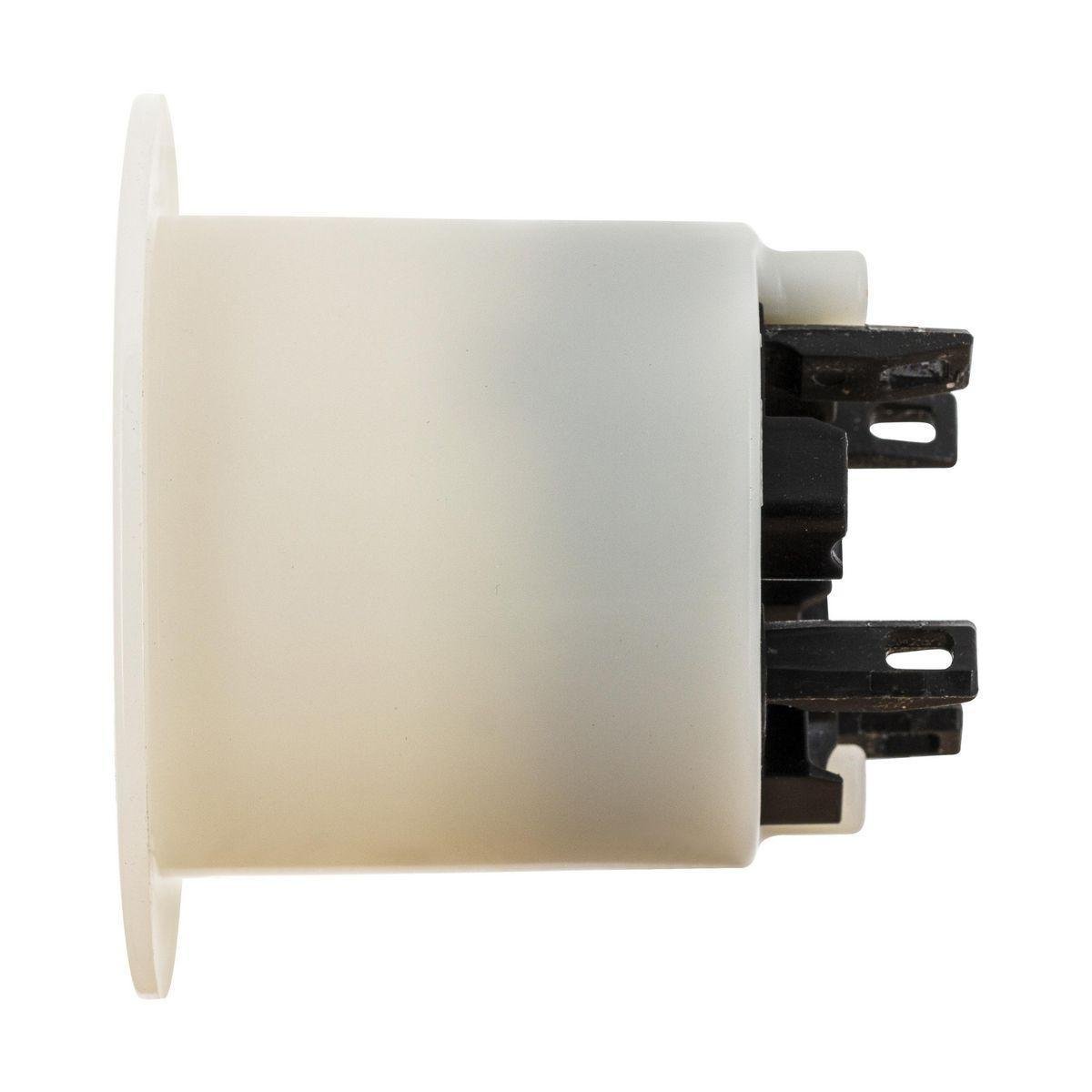 Picture of HBL2725ST - Locking Devices, EdgeConnect™ Twist-Lock®, Industrial, Insulgrip® Flanged Inlet, 30A 3-Phase Delta 250V AC, 3-Pole 4-Wire Grounding, L15-30P, Spring Terminal, White.