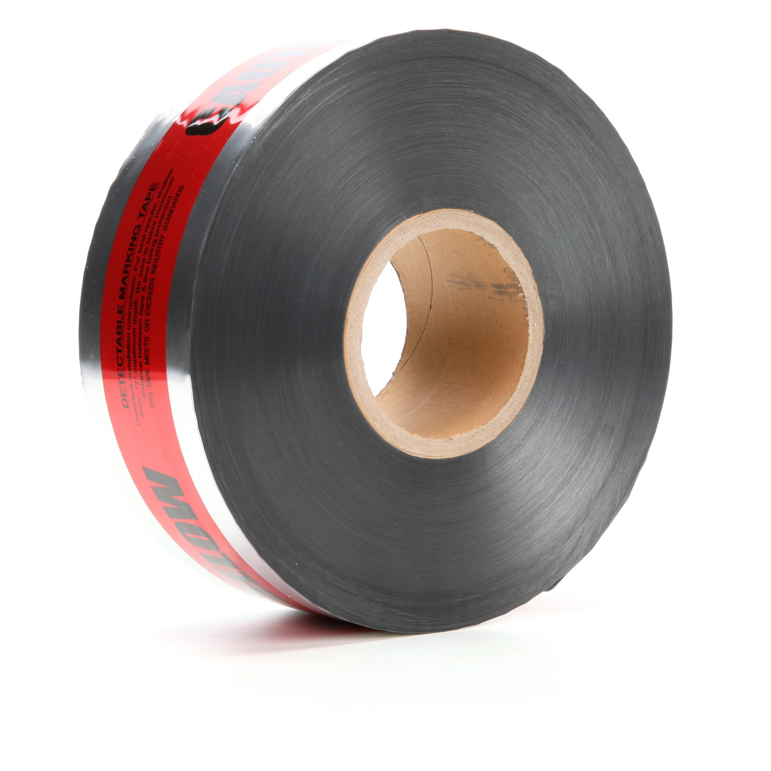 Picture of 406 - Scotch Detectable Buried Barricade Tape 406, CAUTION BURIED ELECTRIC LINE BELOW, 3 in x 1000 ft, Red, 8 rolls/case, BULK