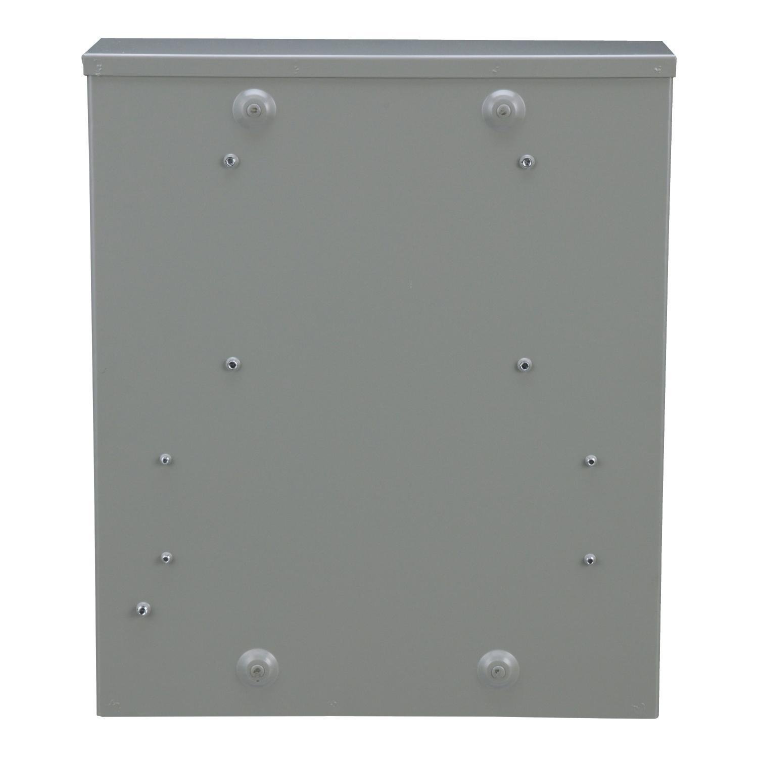 Picture of 1007003C - Meter socket, ringless, 3 phase, 4 wire, 20A, 13 jaws, 600VAC max, solid top, no bypass, no jaw release