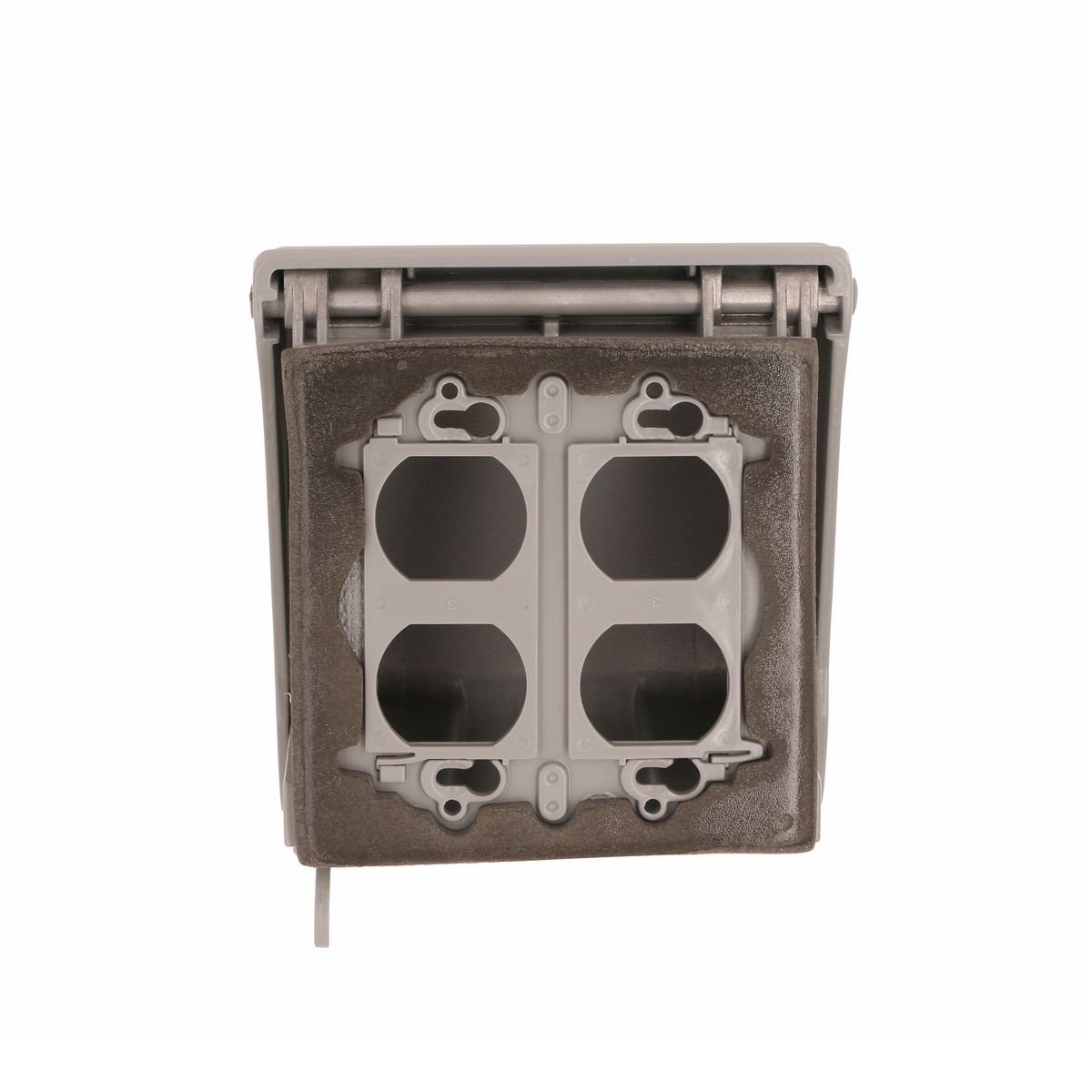 Picture of MX7280S - 2-Gang Weatherproof In-Use Cover, EXTRA DUTY®, Expandable, Vertical, 55-in-1, 3-1/2 in. Deep, Gray
