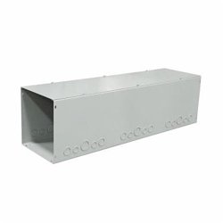 6660-GSC1 - 6x60x6 Screw Cover Wireway Type 1 UL Listed Steel Knockouts ANSI 61 Gray