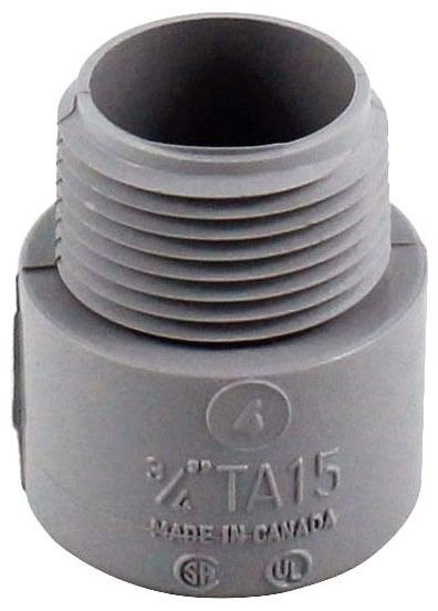 PVCTA075 - TA15 3/4" PVC TERMINAL ADPT SCEPTER