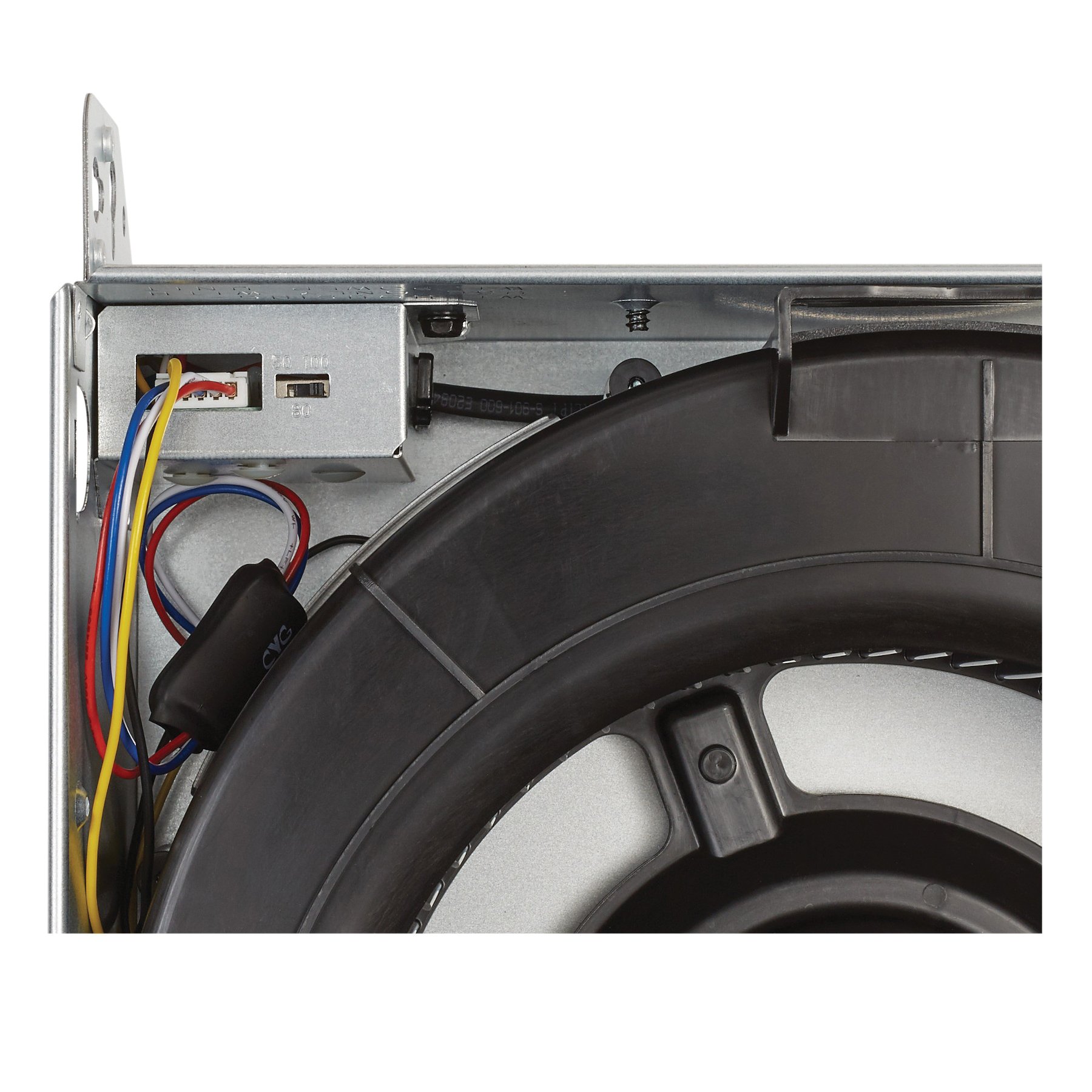 Picture of LP50100DC - Broan® Lo-Profile DC Series 50-80-100 Selectable CFM Ventilation Fan, 0.3-0.5-1.2 Sones, ENERGY STAR® Certified