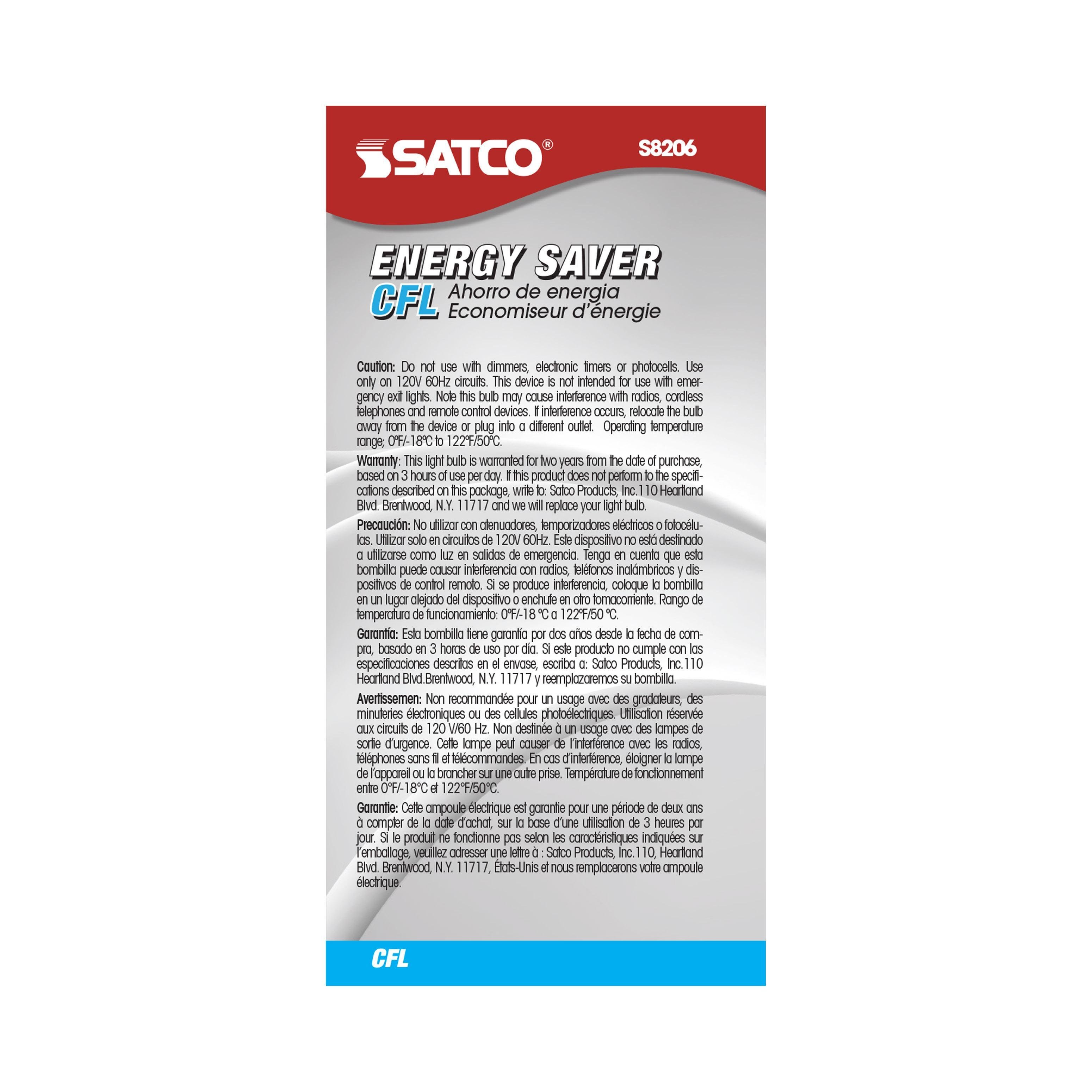 Picture of S8206 - 23 Watt - Mini Spiral Compact Fluorescent - 2700K - 82 CRI - GU24 base - 120 Volt