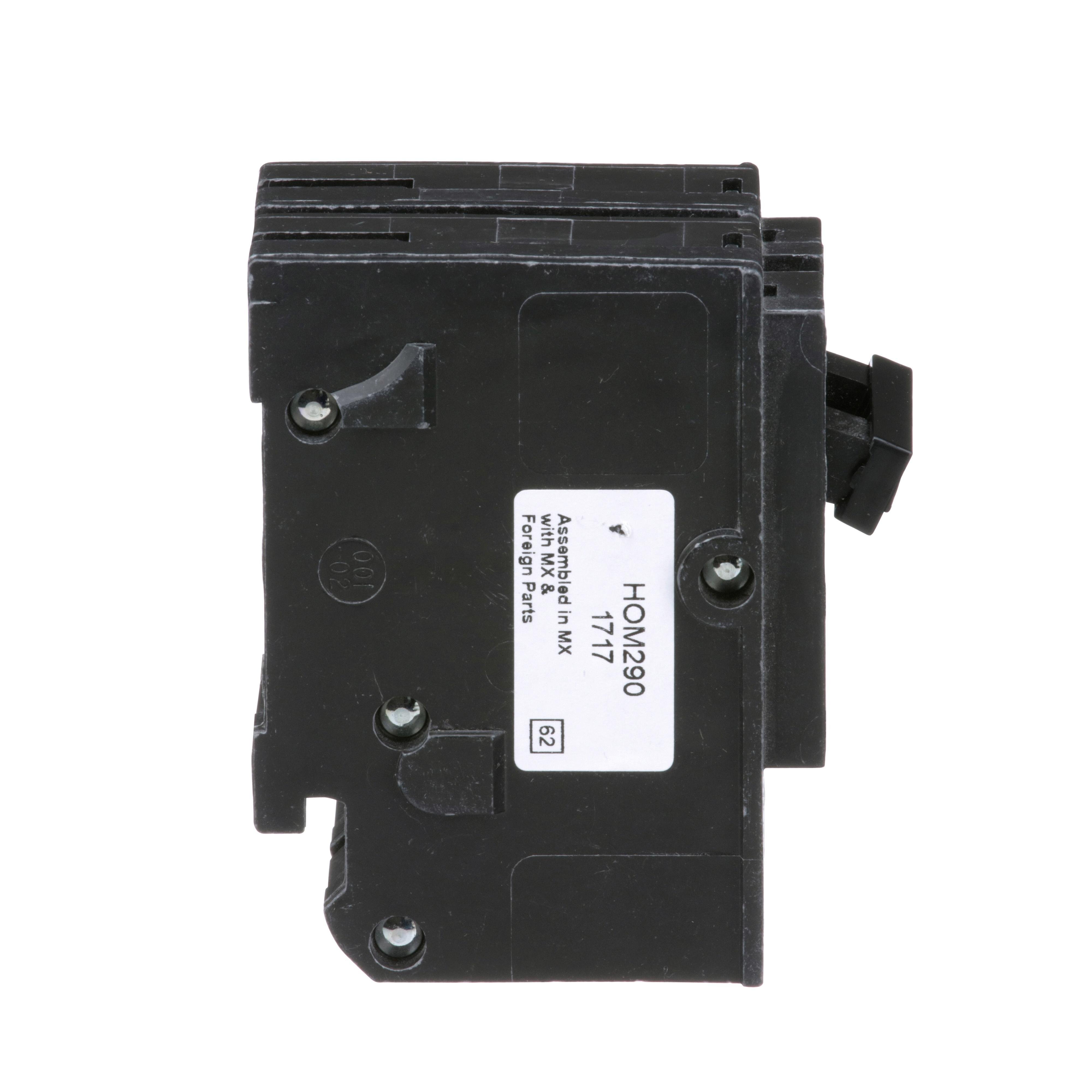 Picture of HOM290 - Mini circuit breaker, Homeline, 90A, 2 pole, 120/240VAC, 10kA AIR, standard type, plug in, UL
