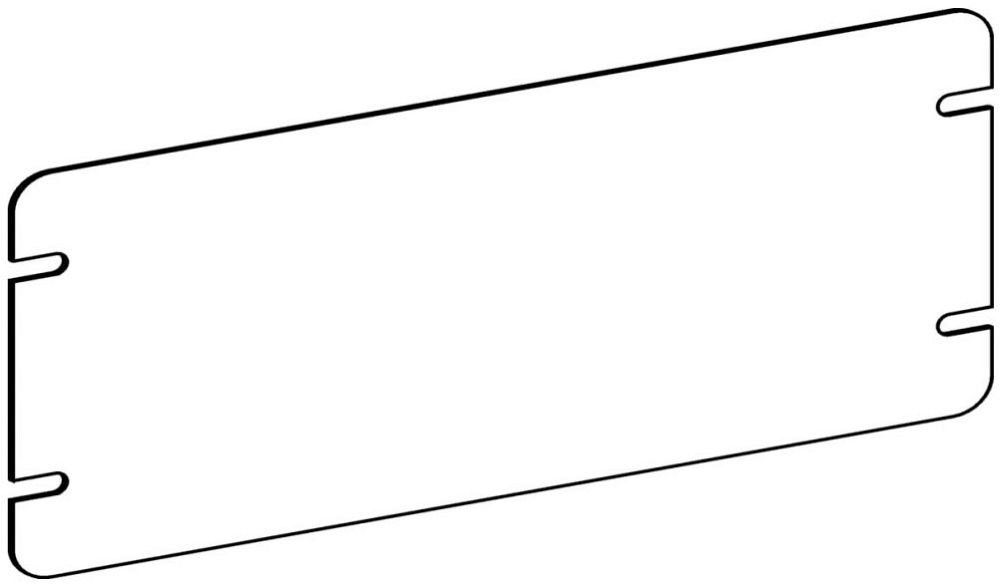 4M5-B - FLAT, 5-GANG SWITCH BOX BLANK DEVICE COVER