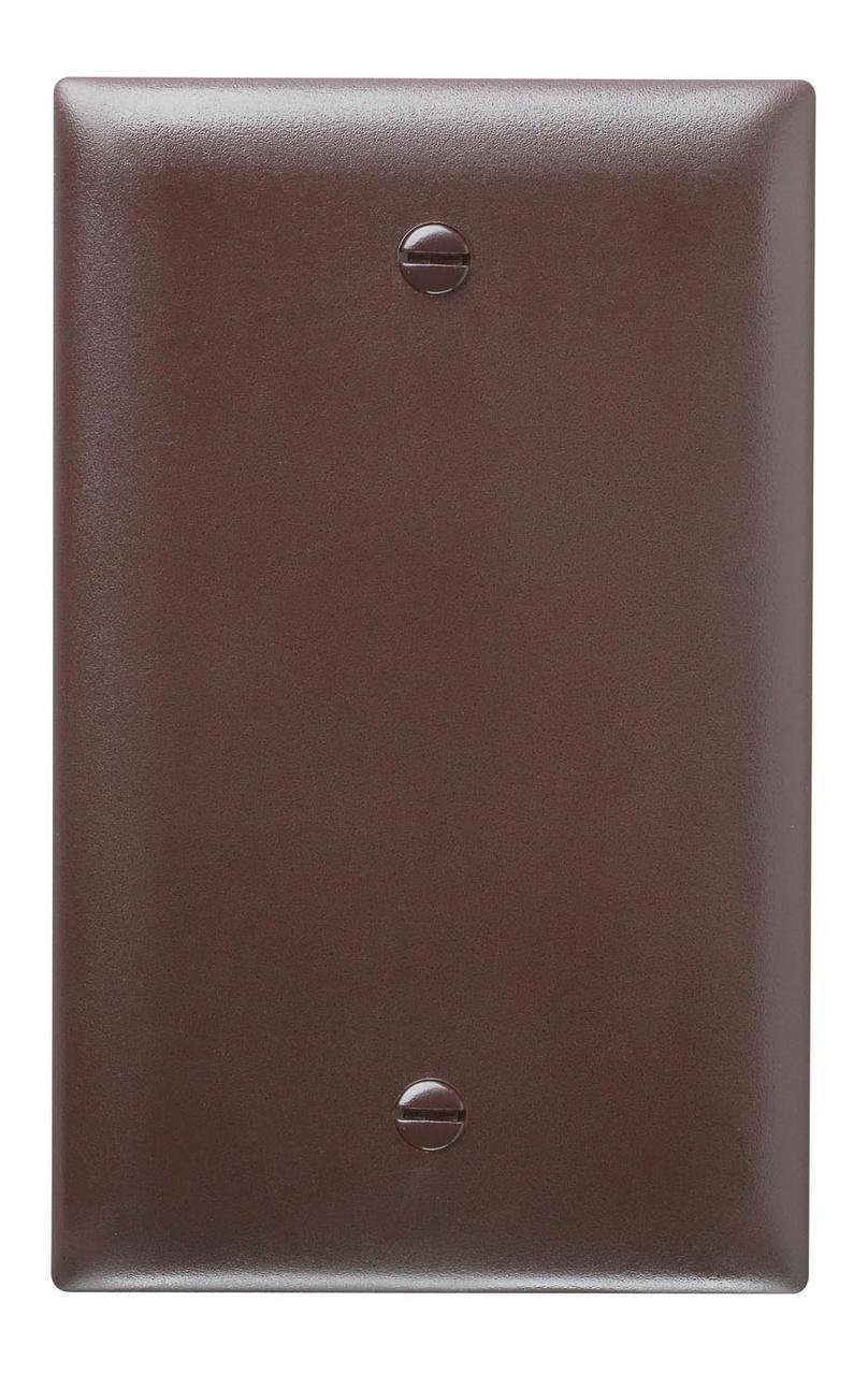 TP13 - TradeMaster® 1-Gang Nylon Wall Plate, Blank, Box Mounted, Brown