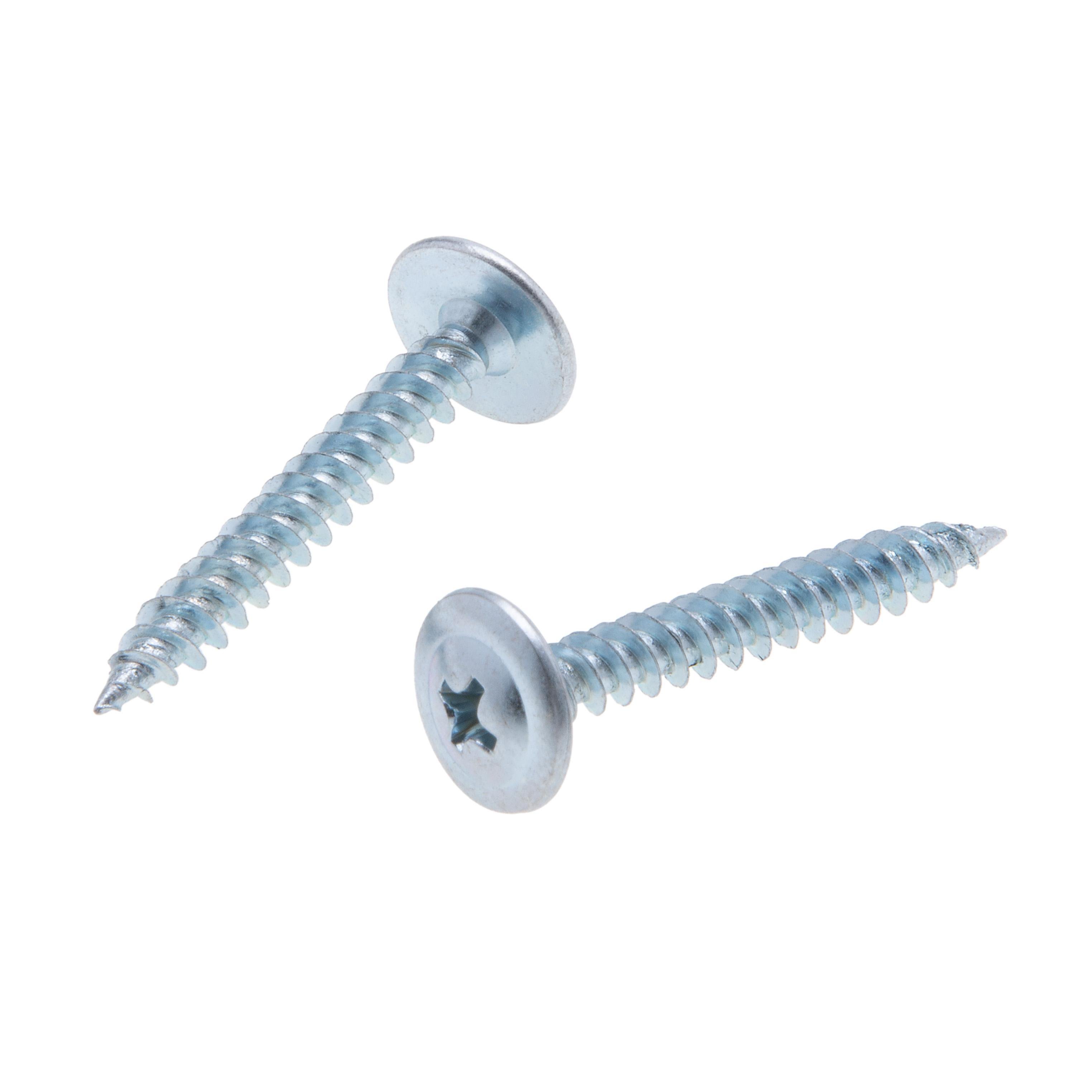 Picture of JWDW1C - 8 x 1/2 in. Wafer Head Phillips Sharp Point Drywall Screws - Steel Zinc - 100qty
