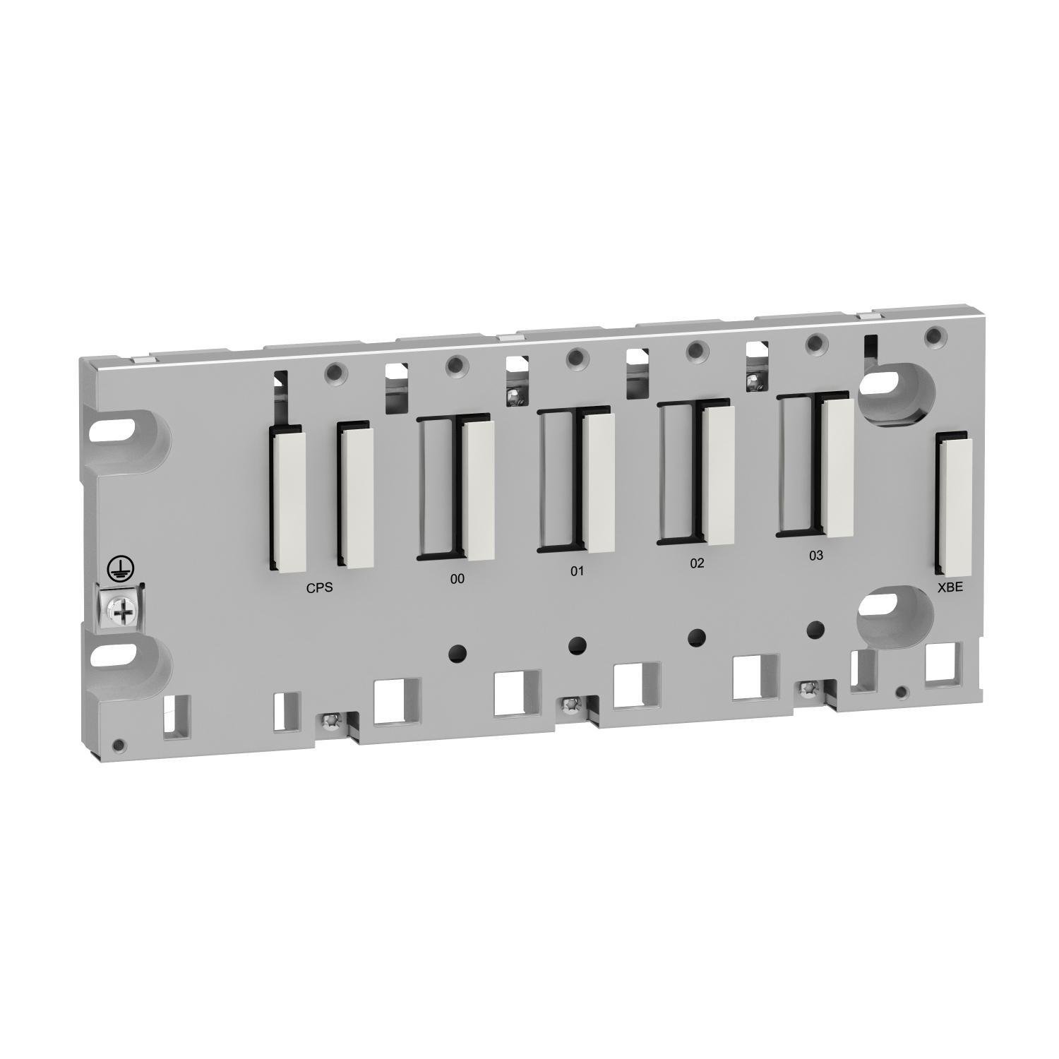 Picture of BMXXBP0400 - Backplane, Modicon X80 automation platform, 4 slots, panel, plate or DIN rail mounting