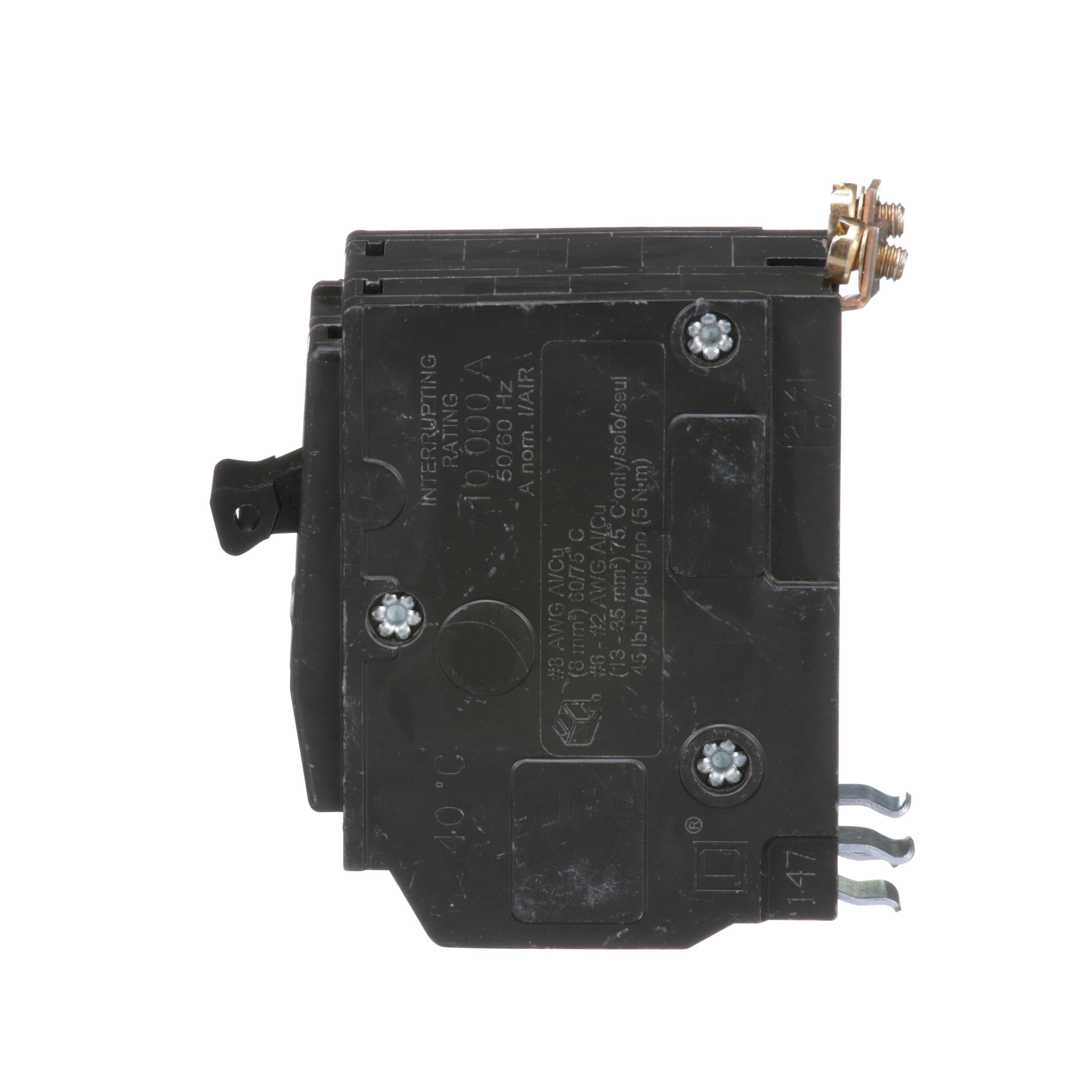 Picture of QOB245 - Mini circuit breaker, QO, 45A, 2 pole, 120/240VAC, 10kA, bolt on