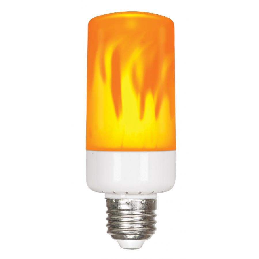 S9806 - 5 Watt LED Flame Bulb - Medium Base - 120-277 Volt