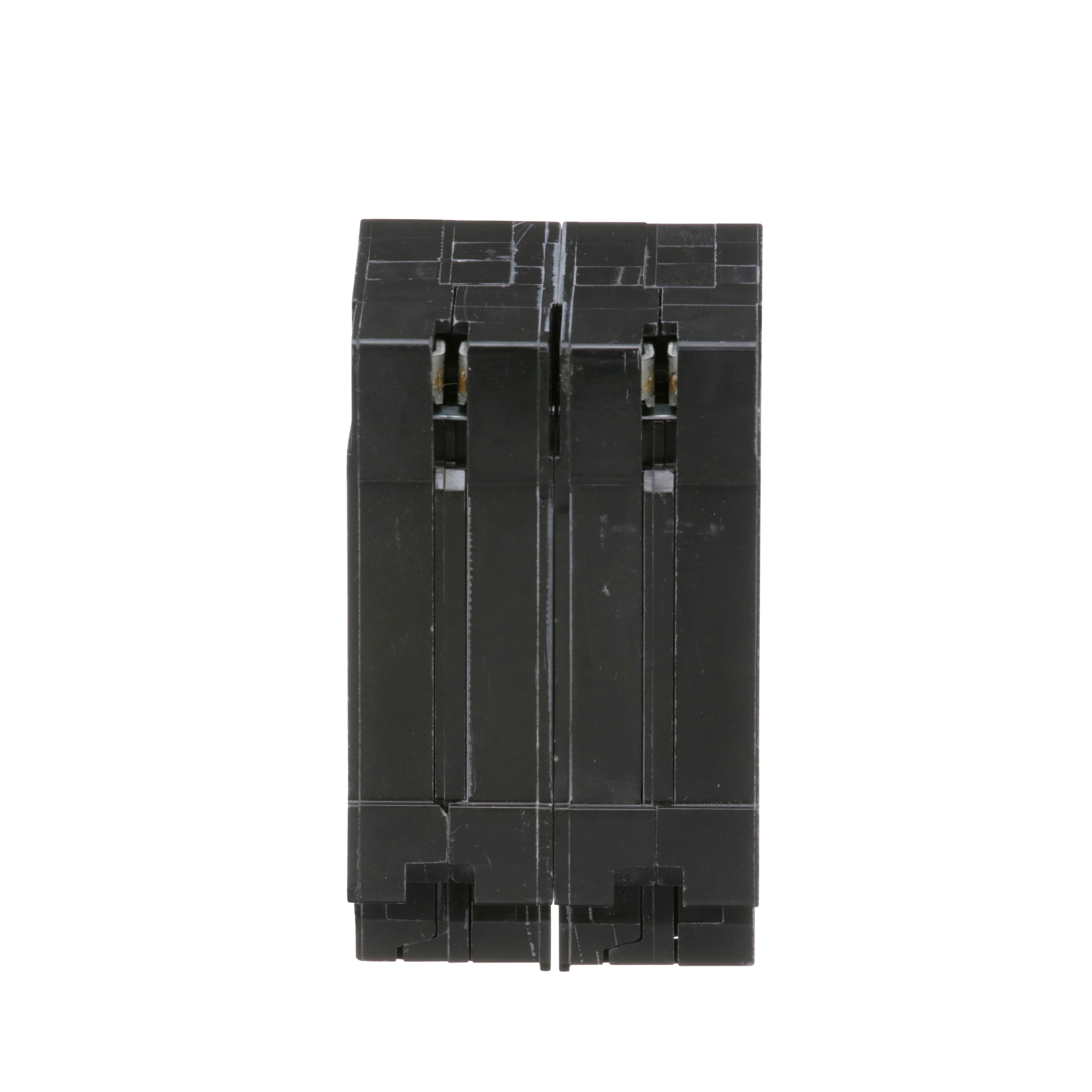 Picture of HOMT2020240 - Tandem circuit breaker, Homeline, 2 x 1 pole at 20A, 1 x 2 pole at 40A, 120/240VAC, 10kA AIR, plug in, UL