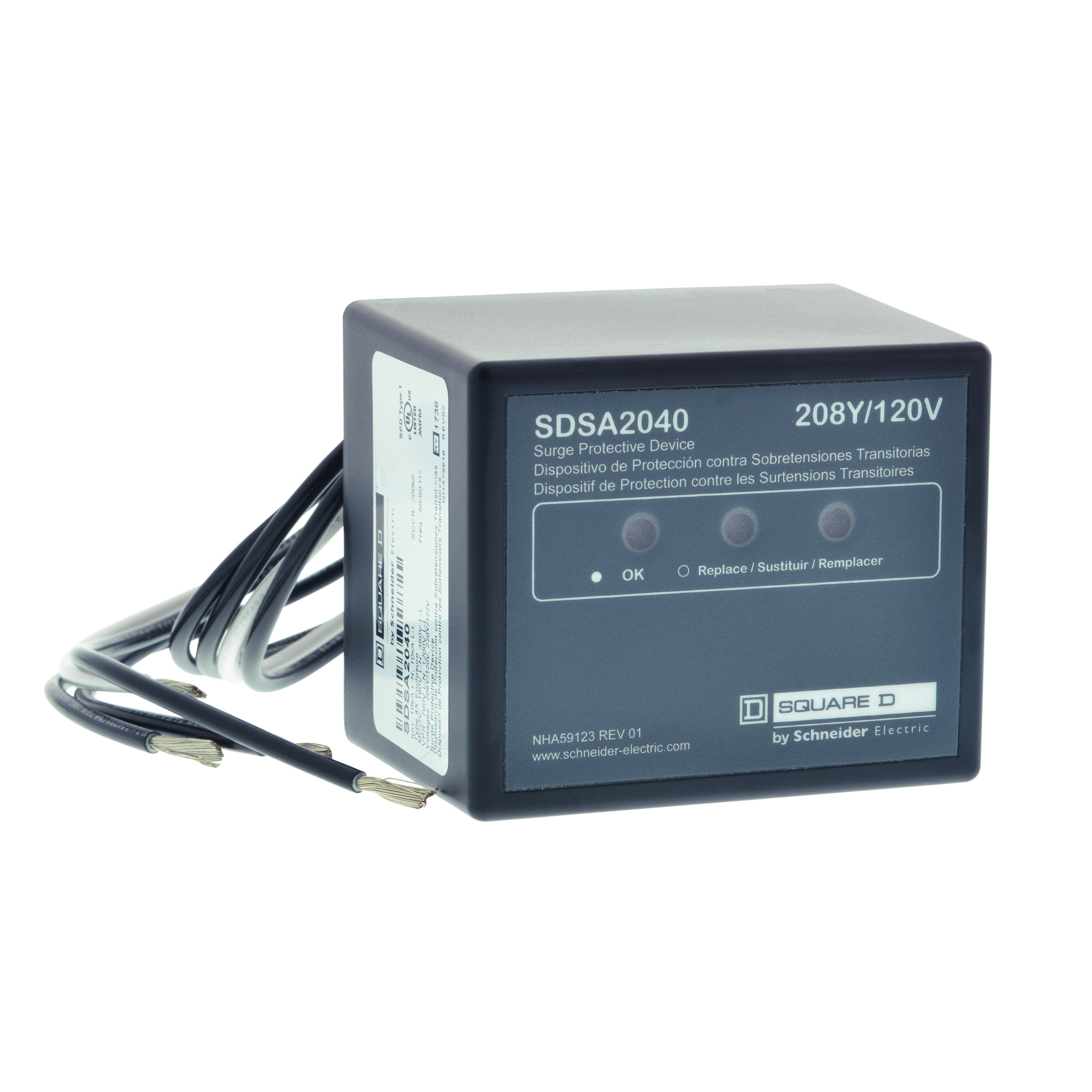Picture of SDSA2040 - Surge protection device, Surgelogic, 40kA, 208Y/120 VAC, 3 phase, 4 wire, NEMA 4X
