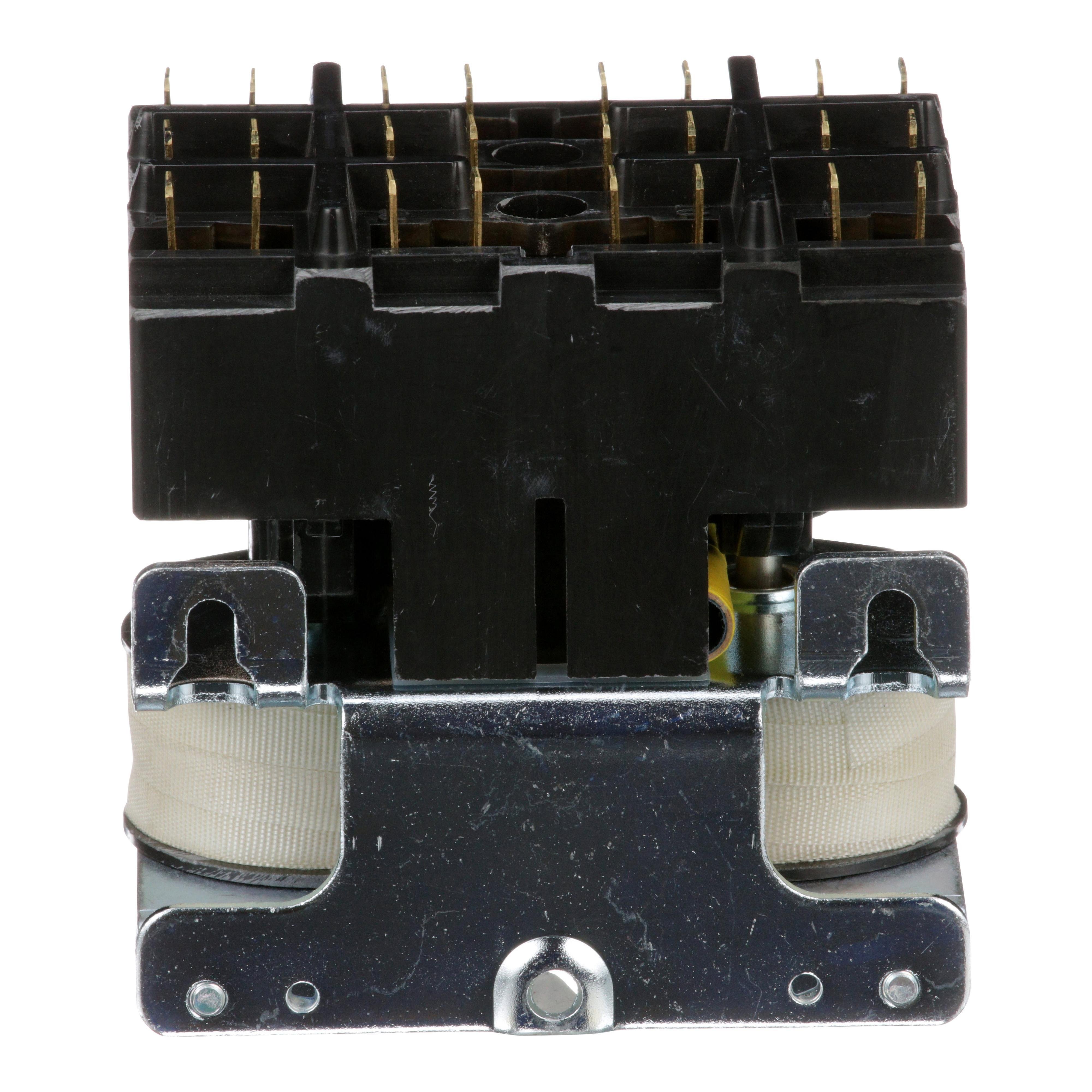 Picture of 8965RO10V02 - Contactor, 8965RO, hoist, reversing, 3hp at 480VAC, 3 phase, 120VAC coil, quick connect terminals. open style