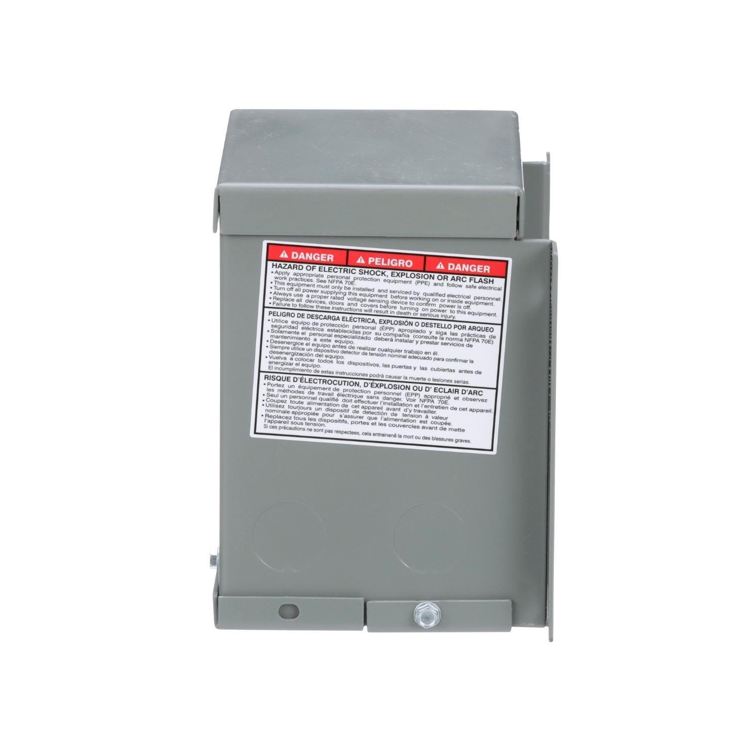 Picture of 250SV43B - Transformer, buck boost, encapsulated, 0.25kVA, 1 phase, 120x240V primary, 12/24V secondary, NEMA 3R, 80C rise