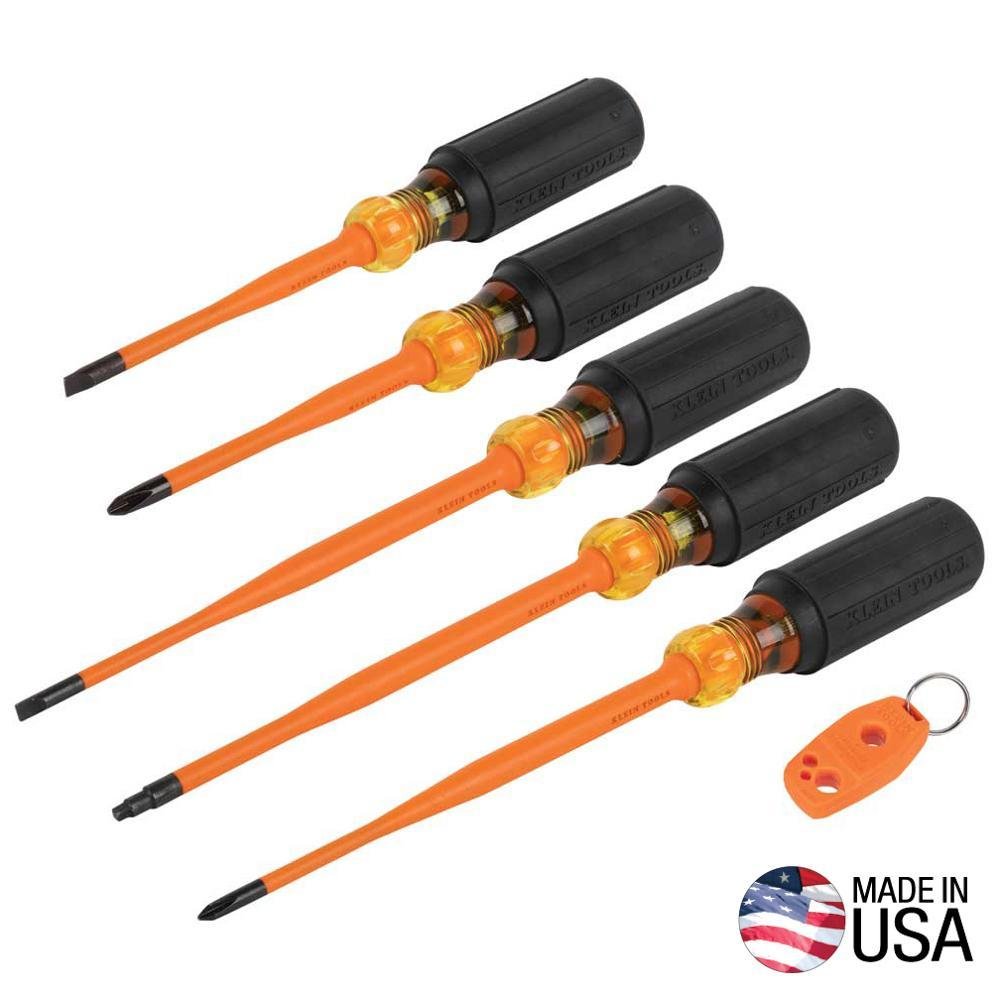 33736INS - Screwdriver Set, 1000V Slim-Tip Insulated and Magnetizer, 6-Piece