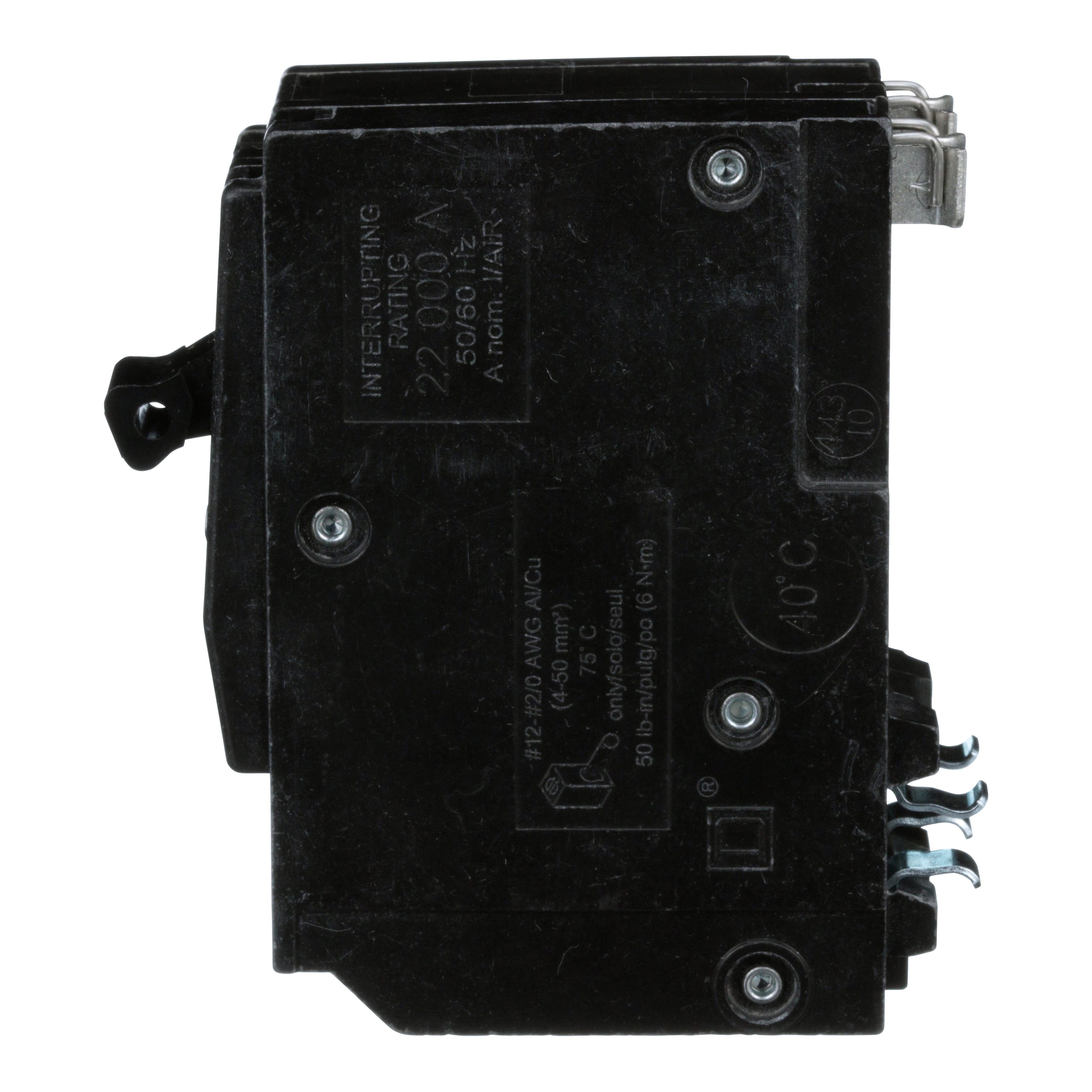 Picture of QO250VH - Mini circuit breaker, QO, 50A, 2 pole, 120/240VAC, 22kA, plug in