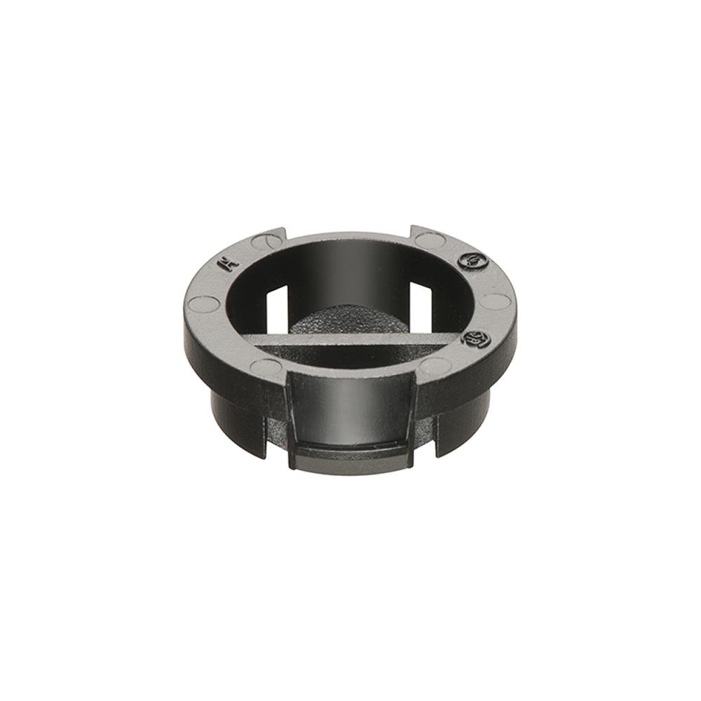 NM942 - Plastic, 1/2" knockout size Push-in connector with divider to seperate cables snaps into knockout using light finger pressure, holds wires securely and is simple to remove with the twist of a screw driver.