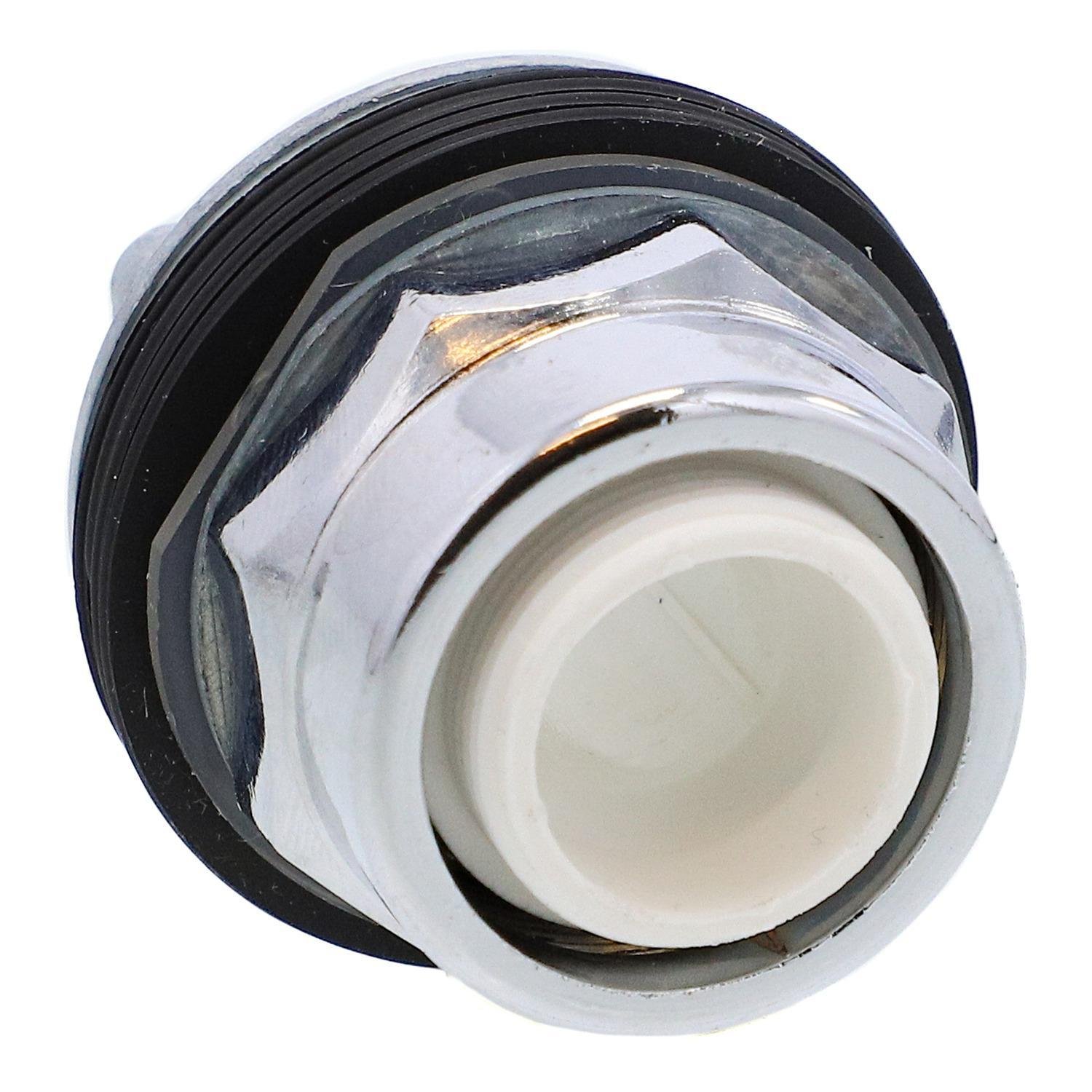 Picture of 9001K2L - Head for illuminated push button, Harmony 9001K, metal, projecting, without cap, 30mm, spring return, without bulb