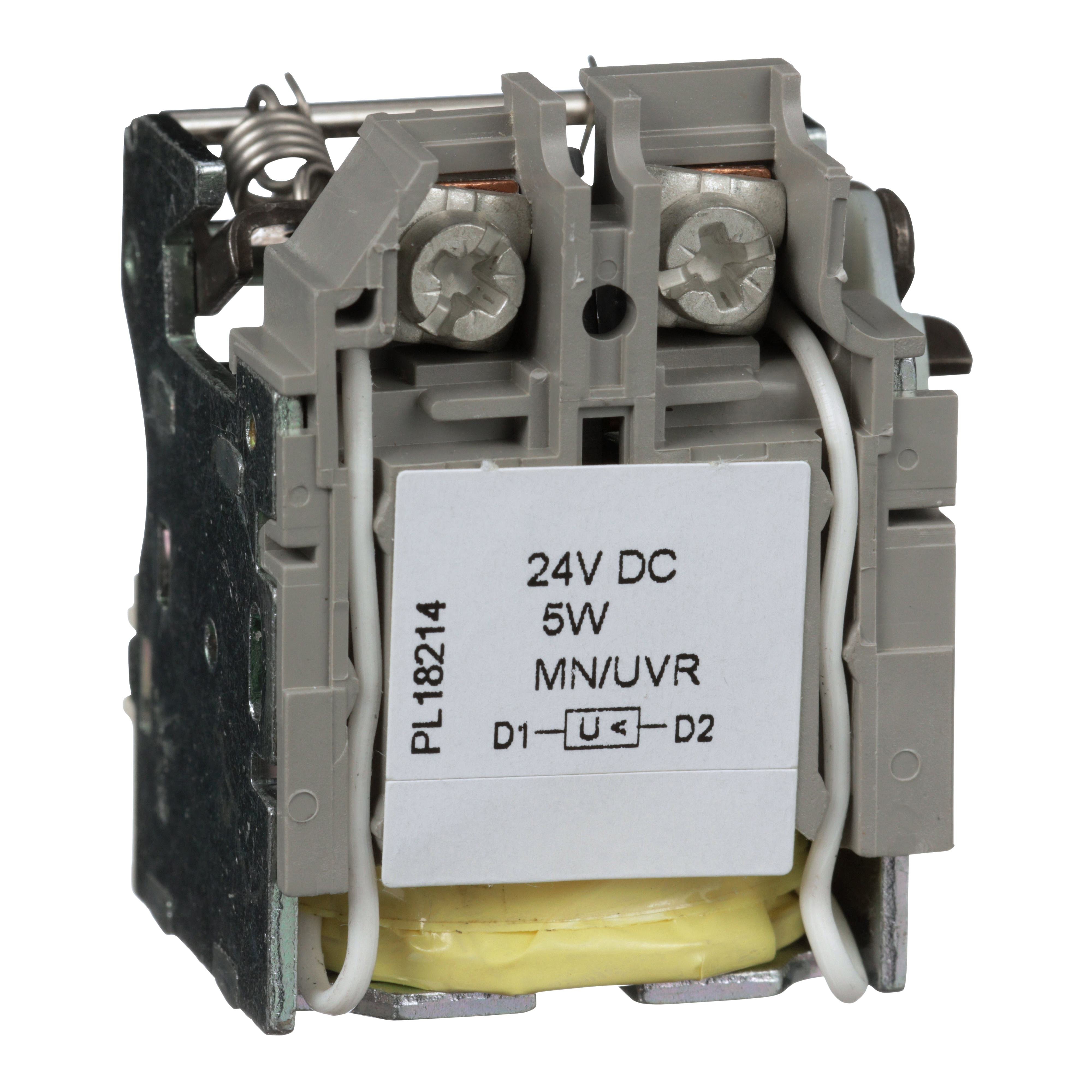 Picture of S29410 - Circuit breaker accessory, PowerPacT, undervoltage trip, 24VDC