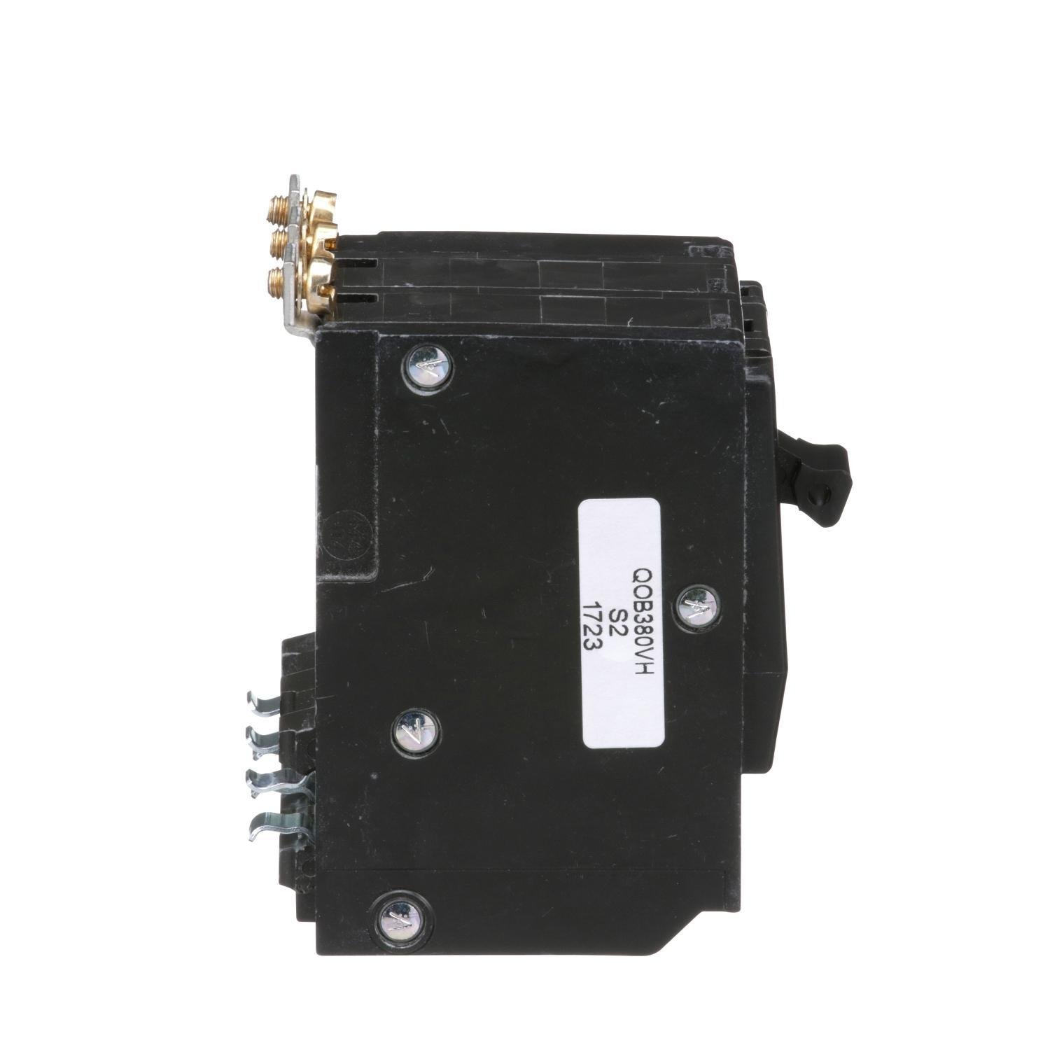 Picture of QOB380VH - Mini circuit breaker, QO, 80A, 3 pole, 120/240VAC, 22kA, bolt on