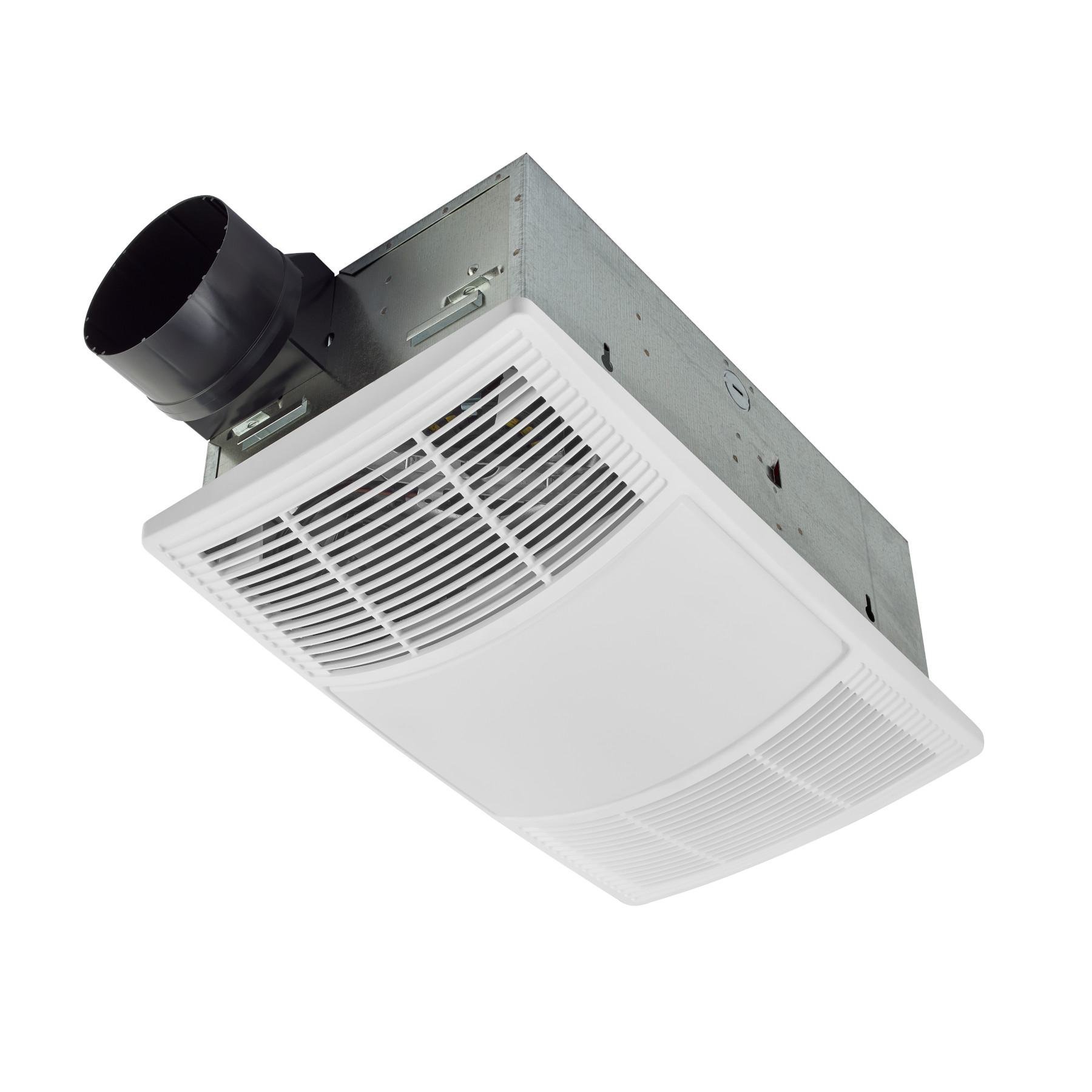 BHFLED80 - Broan-NuTone BHFLED80 PowerHeat Bathroom Exhaust Fan, Heater, and LED Light Combination, 80 CFM