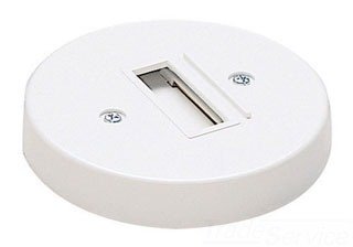 J Track Round Monopoint Canopy in White