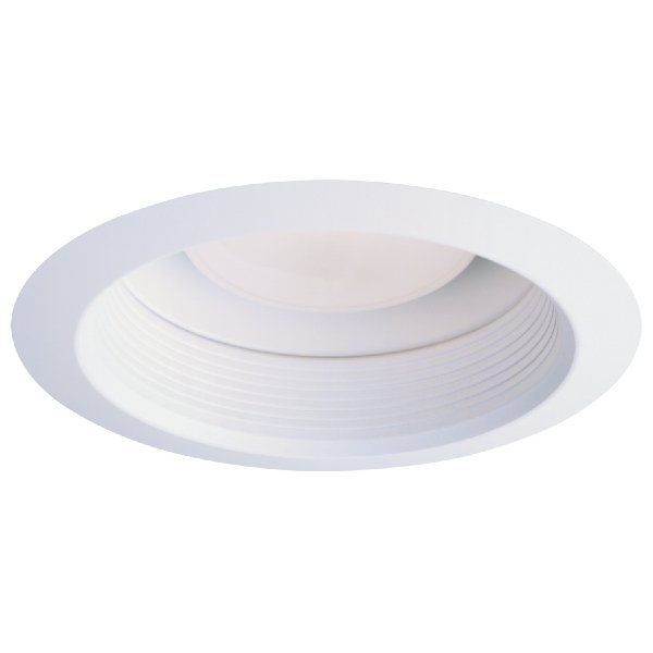 30WAT - 6" Trim Air-Tite Super Trim - Baffle White Trim, White Baffle, White Reflector