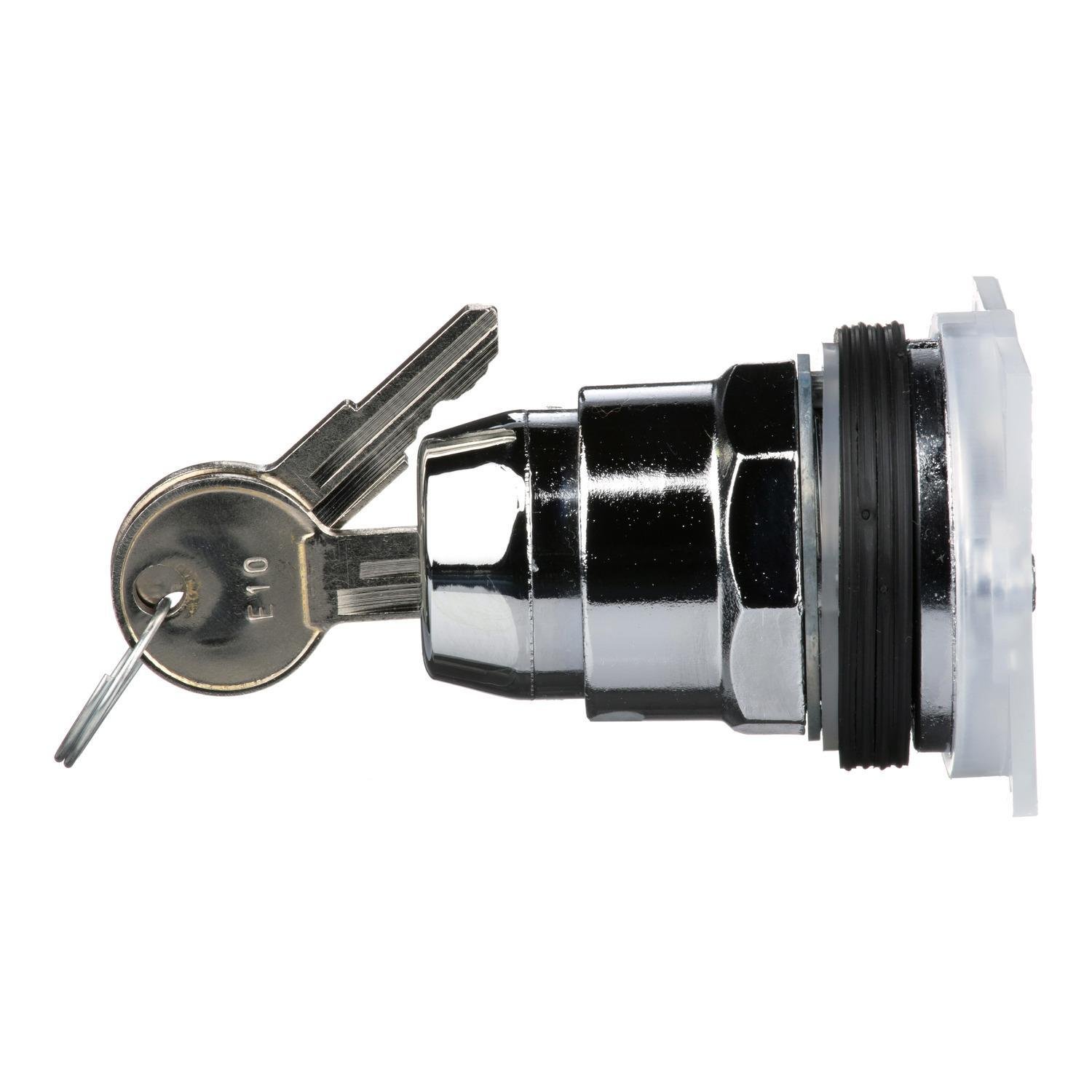 Picture of 9001KS53K5 - 30mm Push Button, Type K, keyed selector switch, 3 position, C cam, spring return both sides to center