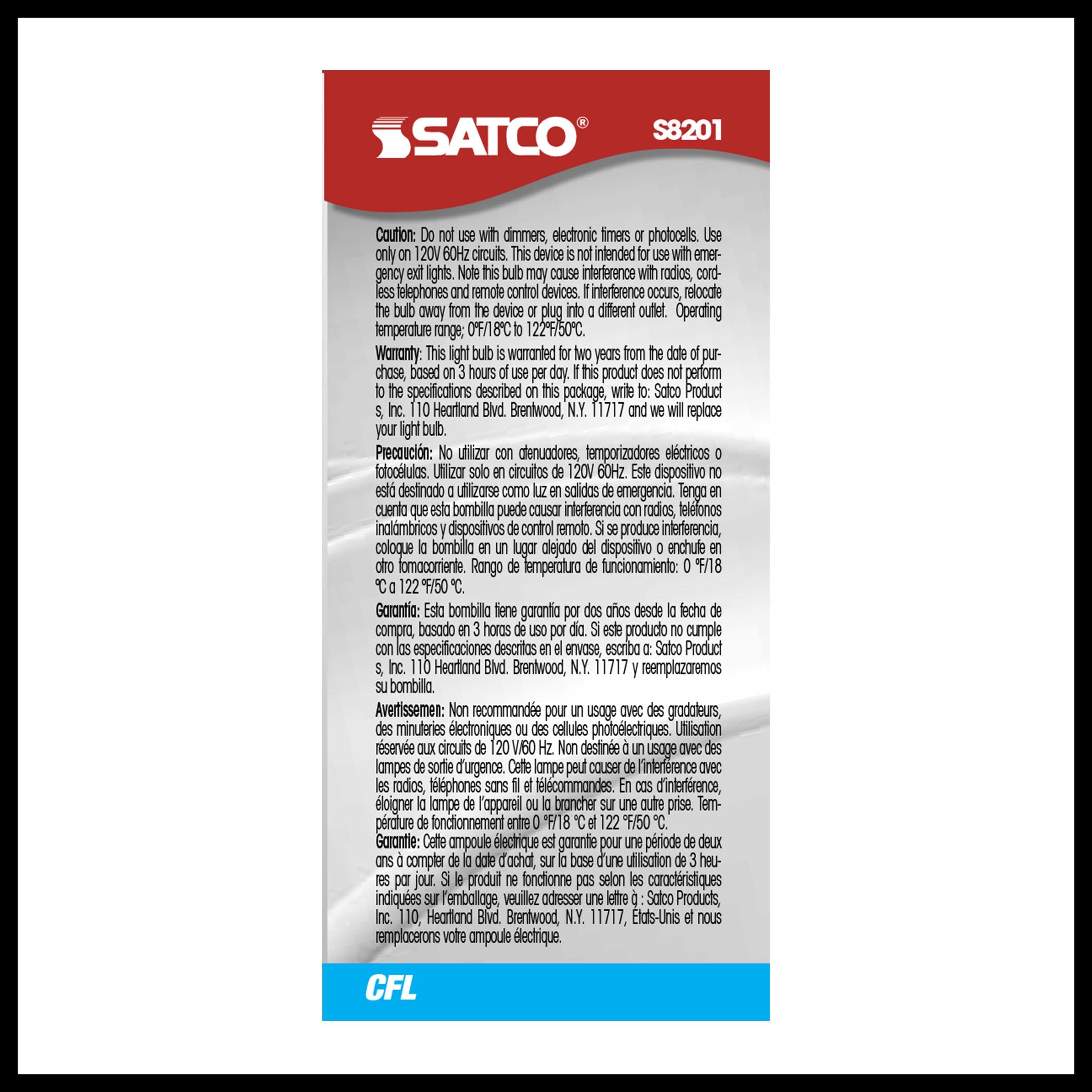 Picture of S8201 - 9 Watt - Mini Spiral Compact Fluorescent - 2700K - 82 CRI - GU24 base - 120 Volt