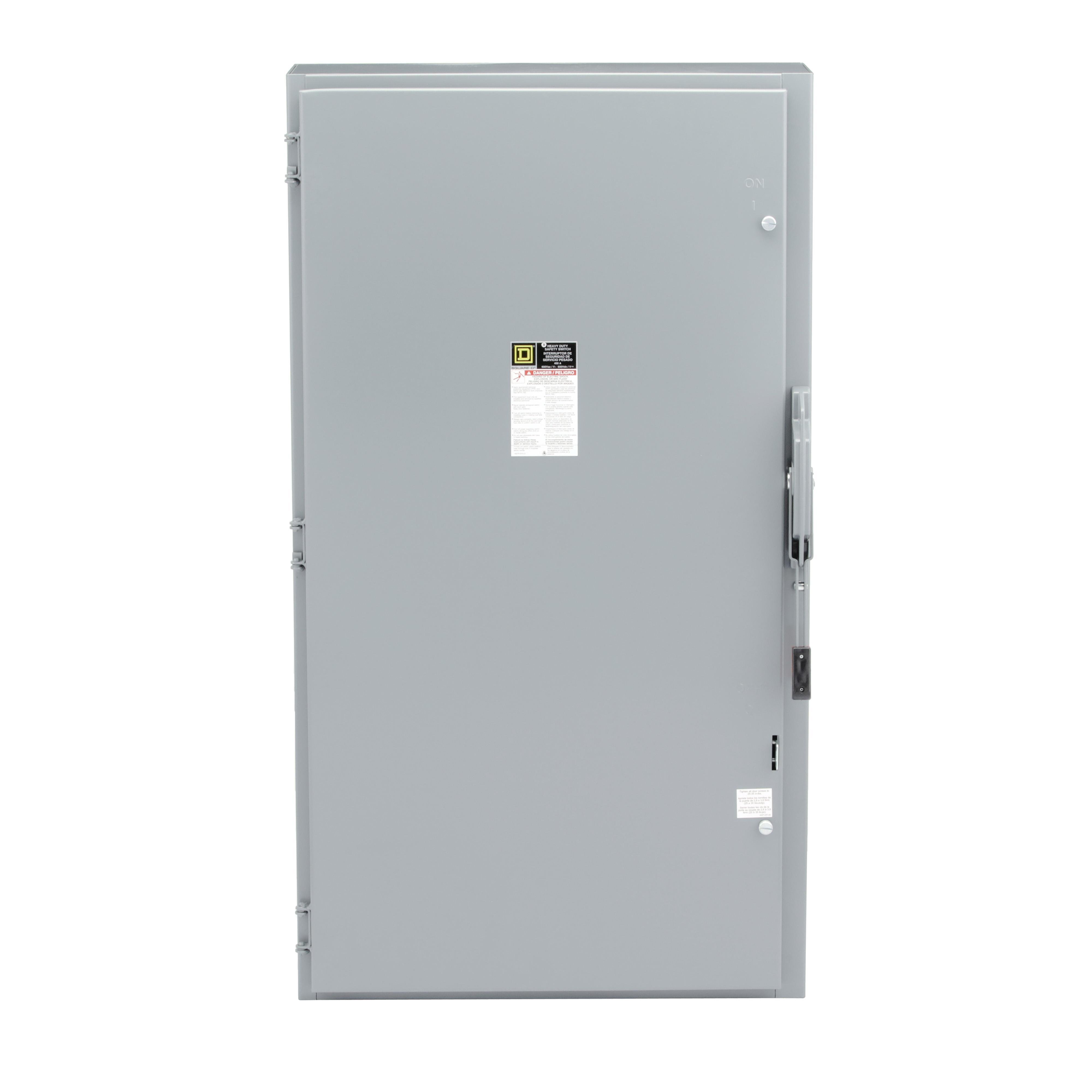 Picture of H365 - Safety switch, heavy duty, fusible, 400A, 3 wire, 3 pole, 250hp, 600VAC/DC, NEMA 1