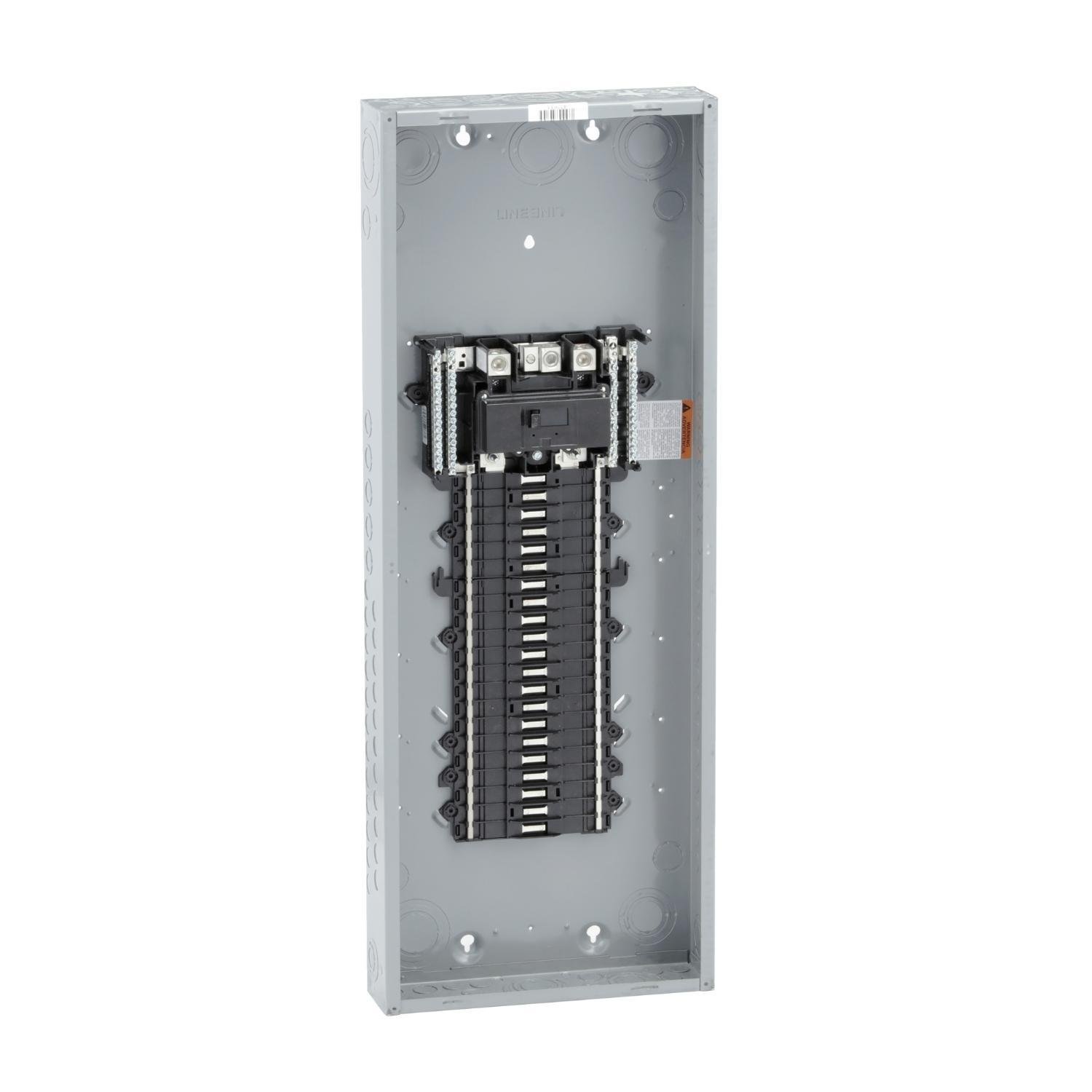 Picture of QO142M200P - Load center, QO, 1 phase, 42 spaces, 52 circuits, 200A convertible main breaker, PoN, NEMA1
