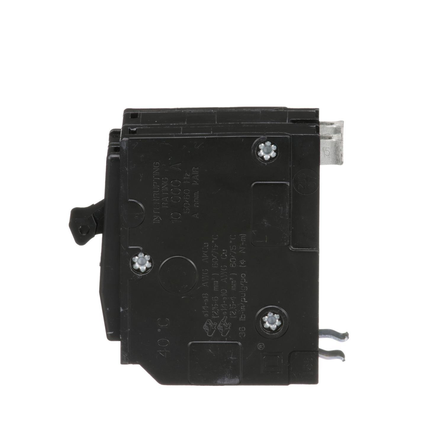 Picture of QO215 - Mini circuit breaker, QO, 15A, 2 pole, 120/240VAC, 10kA, plug in