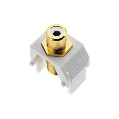 WP3461-WH - RCA to F-Connector, White