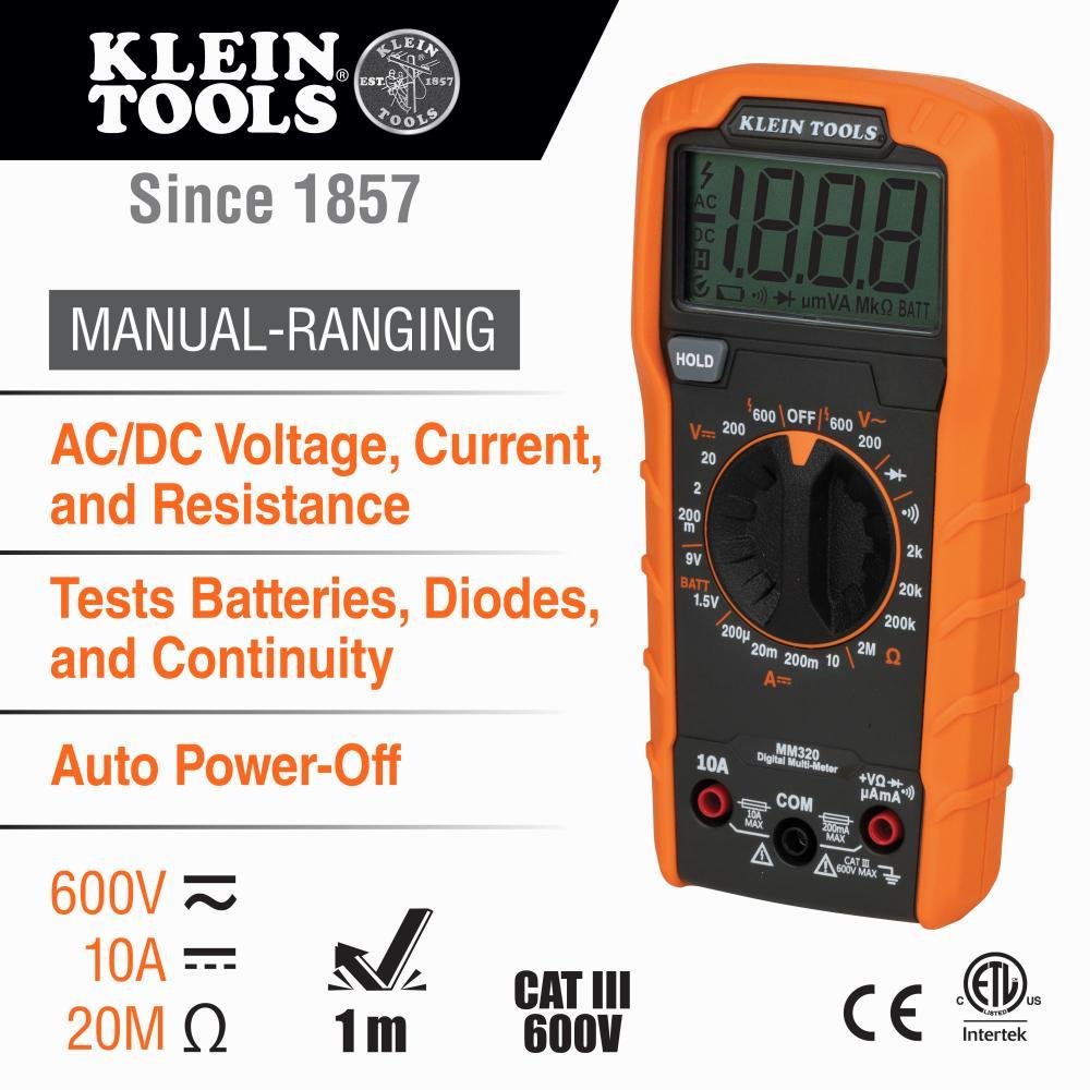 MM320KIT - Digital Multimeter Electrical Test Kit